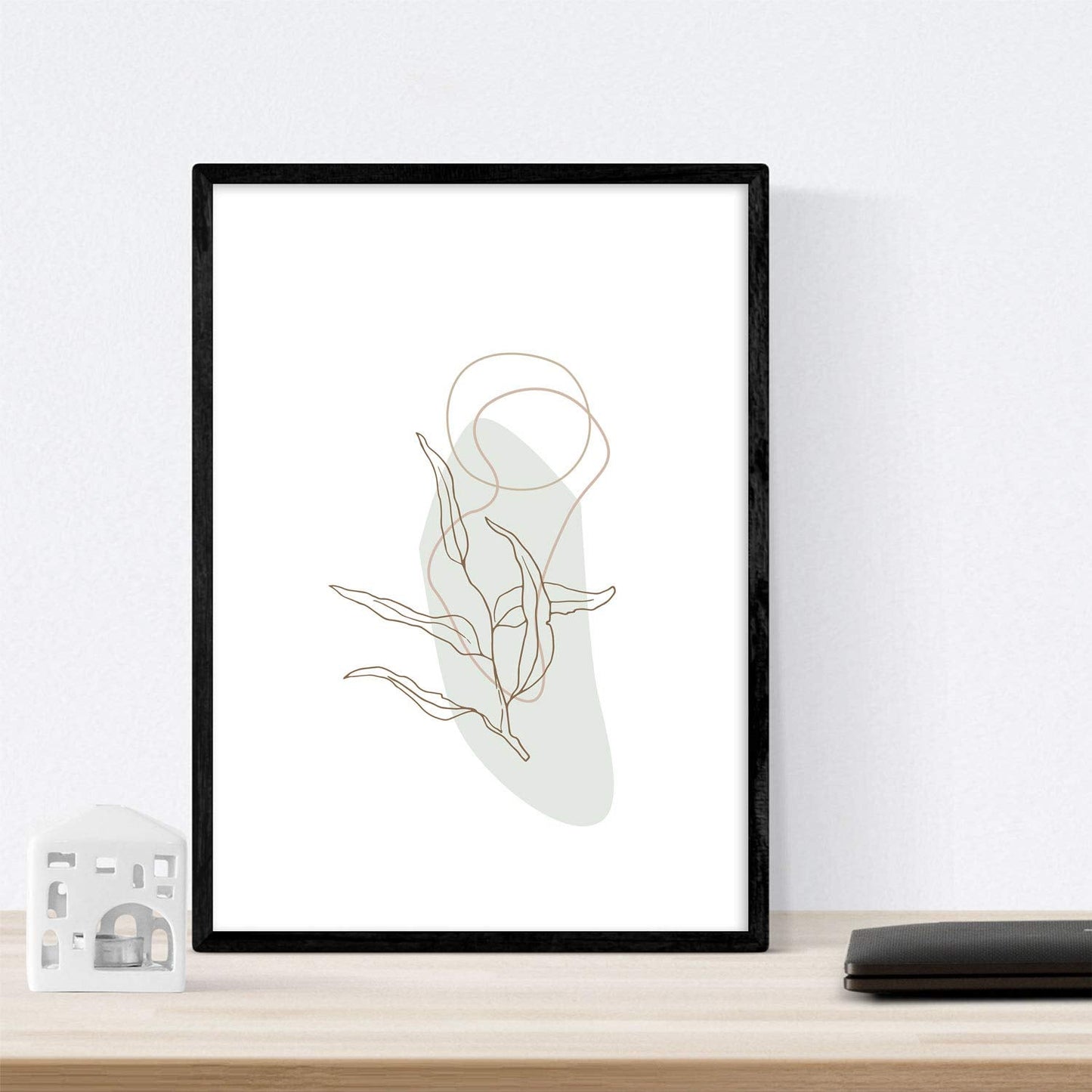 Posters de figuras femeninas tonos pastel y formas nordicas. Mujeres posando. Boceto ilustracion mujer.-Artwork-Nacnic-Nacnic Estudio SL