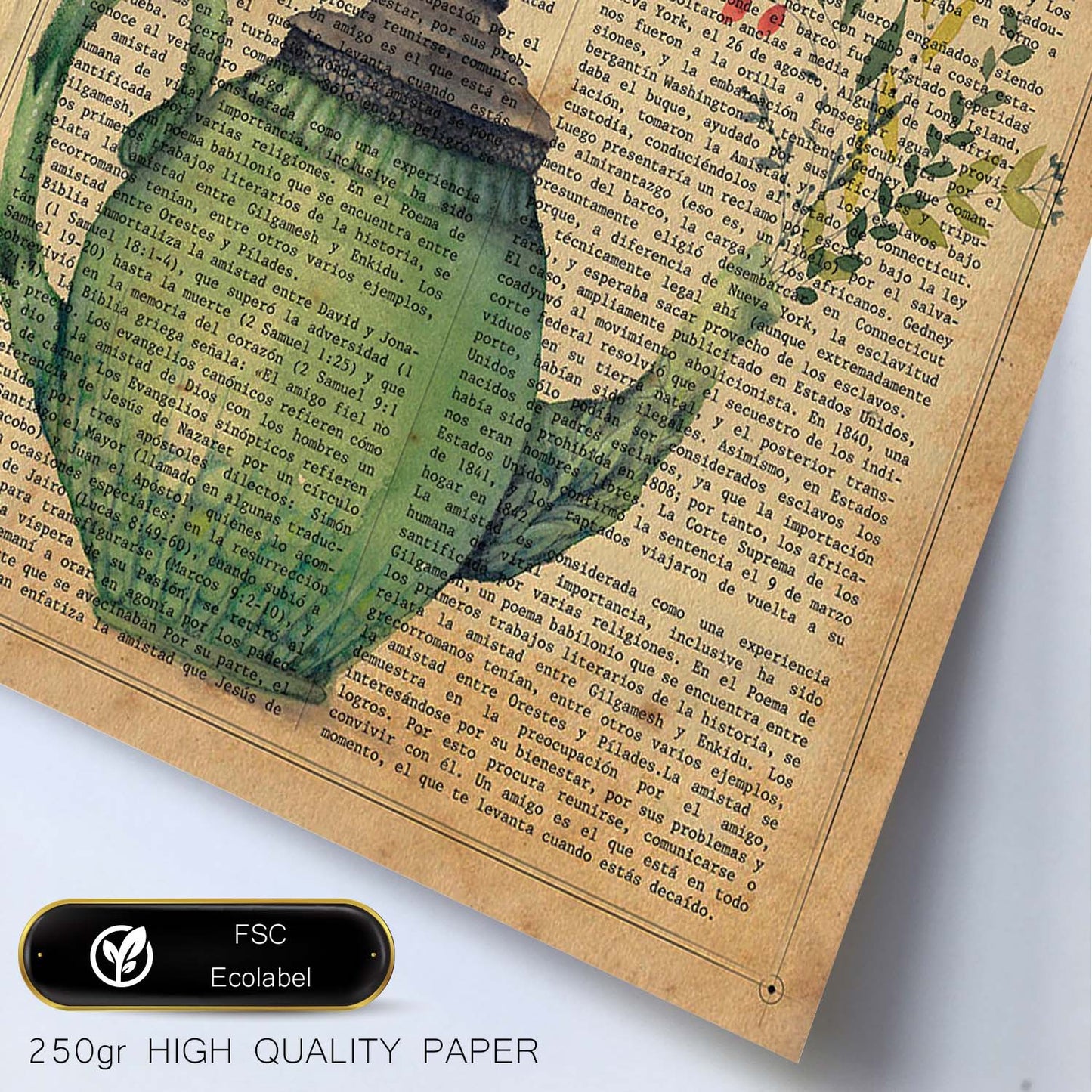 Posters de frutas con texto. Lámina La Hora del Té con imágenes de alimentación saludable con definiciones.-Artwork-Nacnic-Nacnic Estudio SL