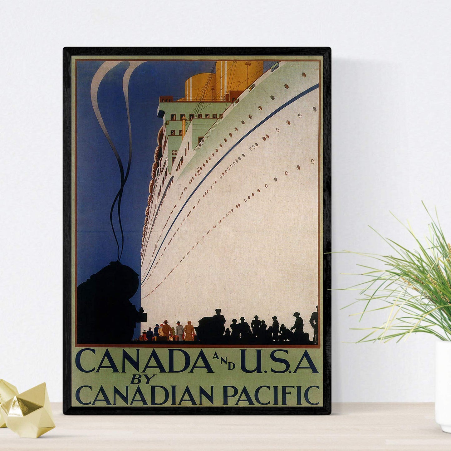 Posters vintage. Posters publicidad del mundo. Tres láminas vintage de cruceros.-Artwork-Nacnic-Nacnic Estudio SL