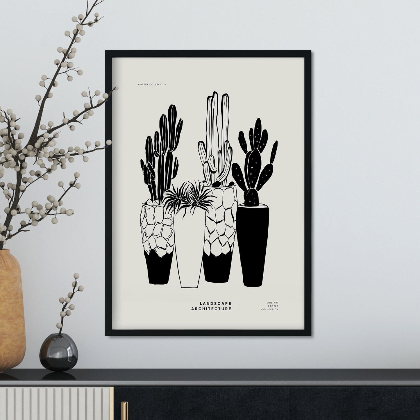 Potted Cactus-Artwork-Nacnic-Nacnic Estudio SL
