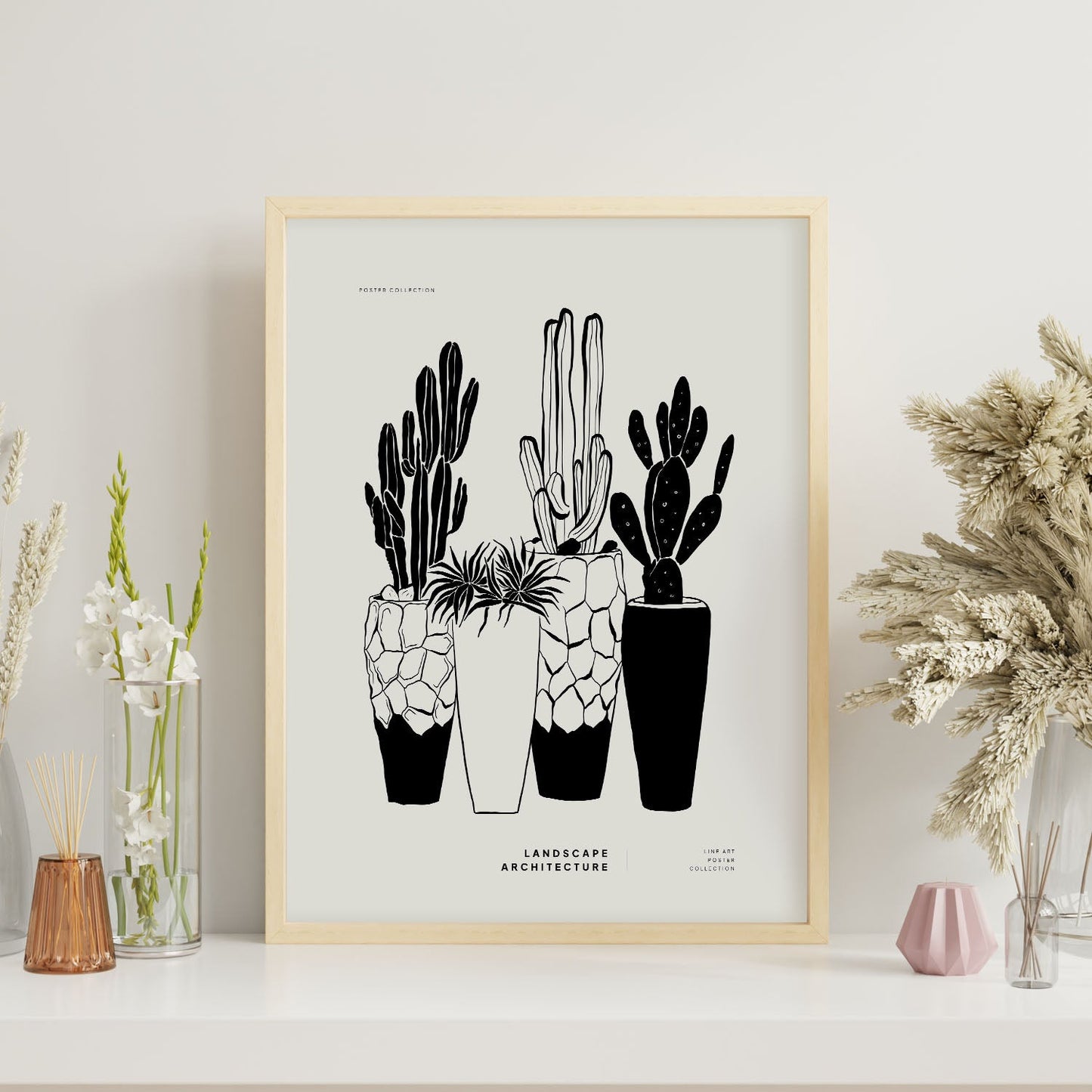 Potted Cactus-Artwork-Nacnic-Nacnic Estudio SL
