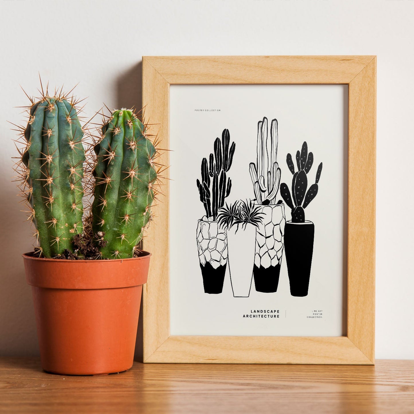 Potted Cactus-Artwork-Nacnic-Nacnic Estudio SL