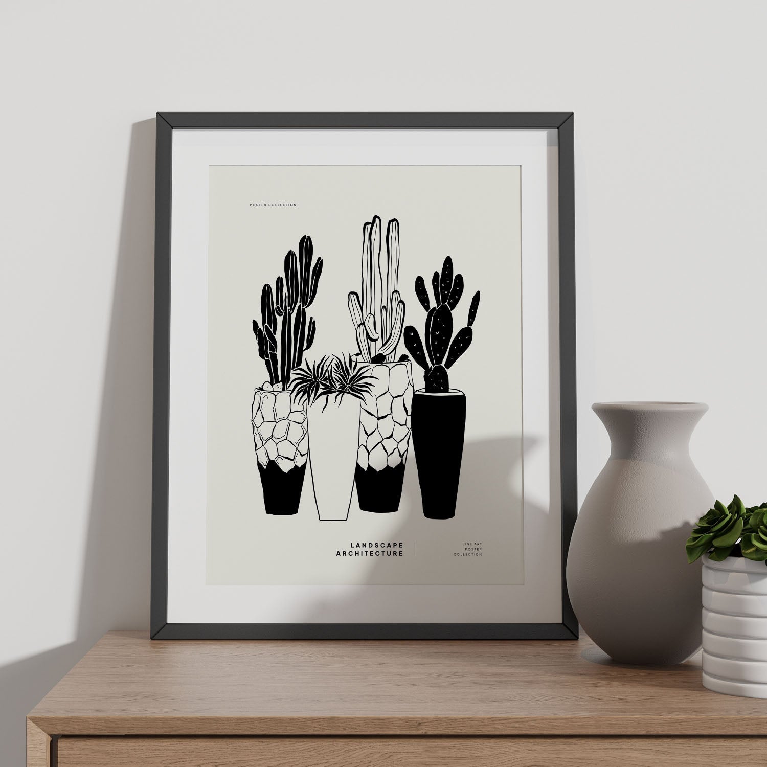Potted Cactus-Artwork-Nacnic-Nacnic Estudio SL