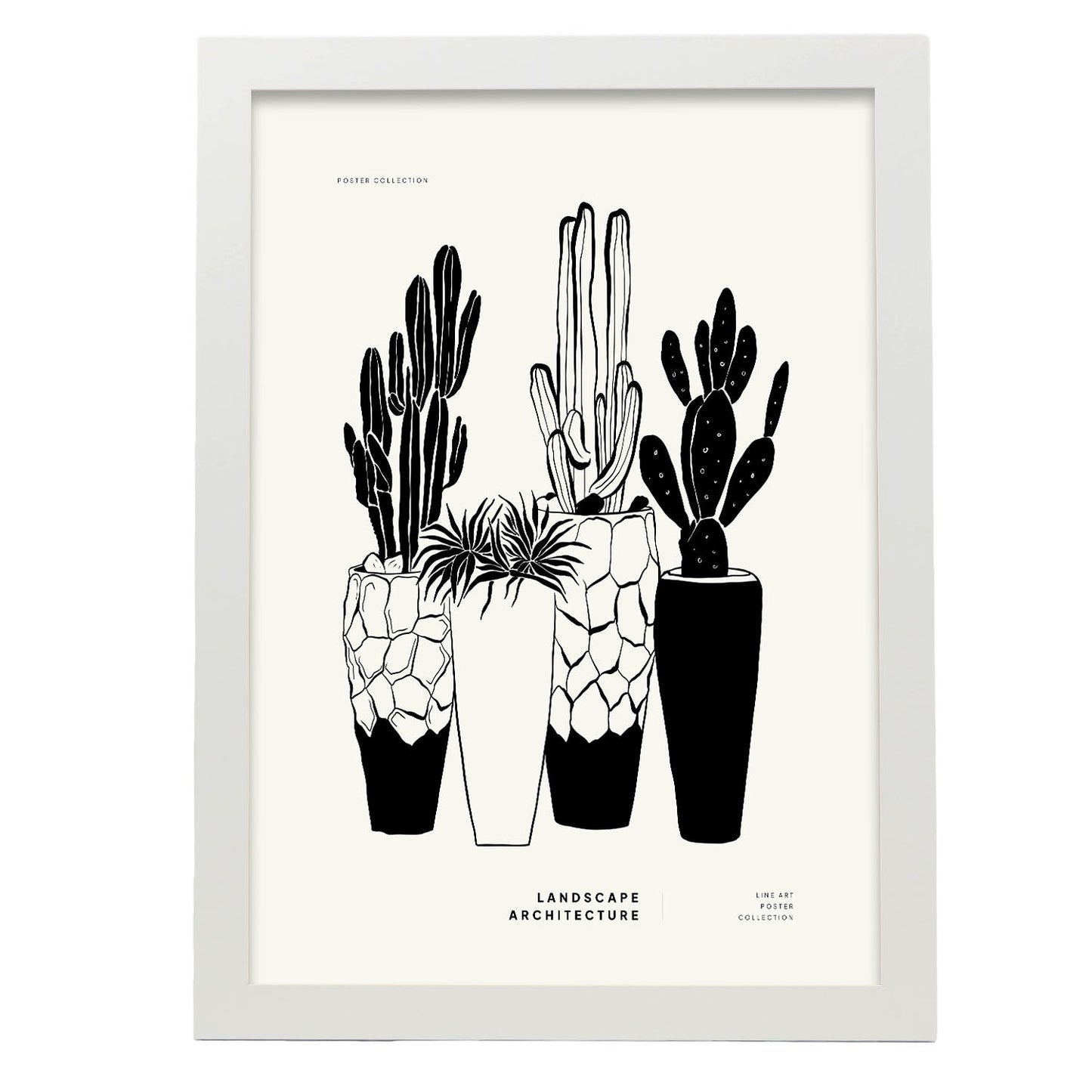 Potted Cactus-Artwork-Nacnic-A3-Marco Blanco-Nacnic Estudio SL