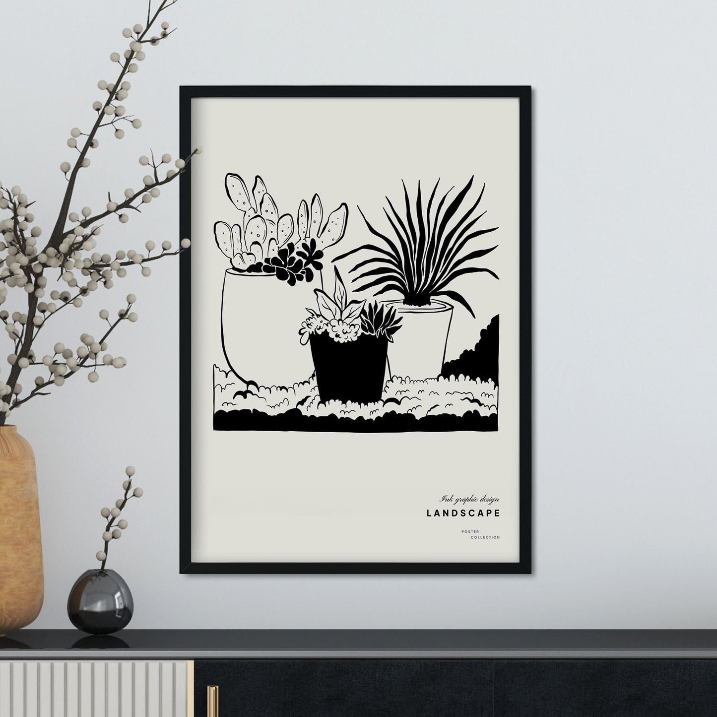 Potted Dessert Plant-Artwork-Nacnic-Nacnic Estudio SL