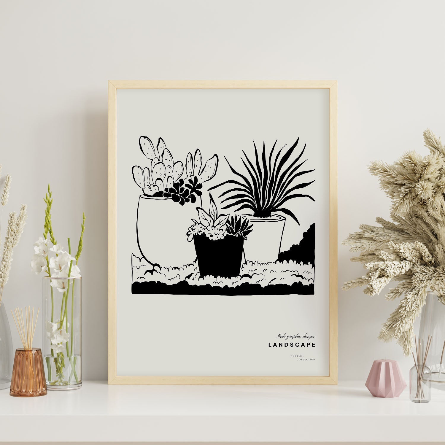 Potted Dessert Plant-Artwork-Nacnic-Nacnic Estudio SL