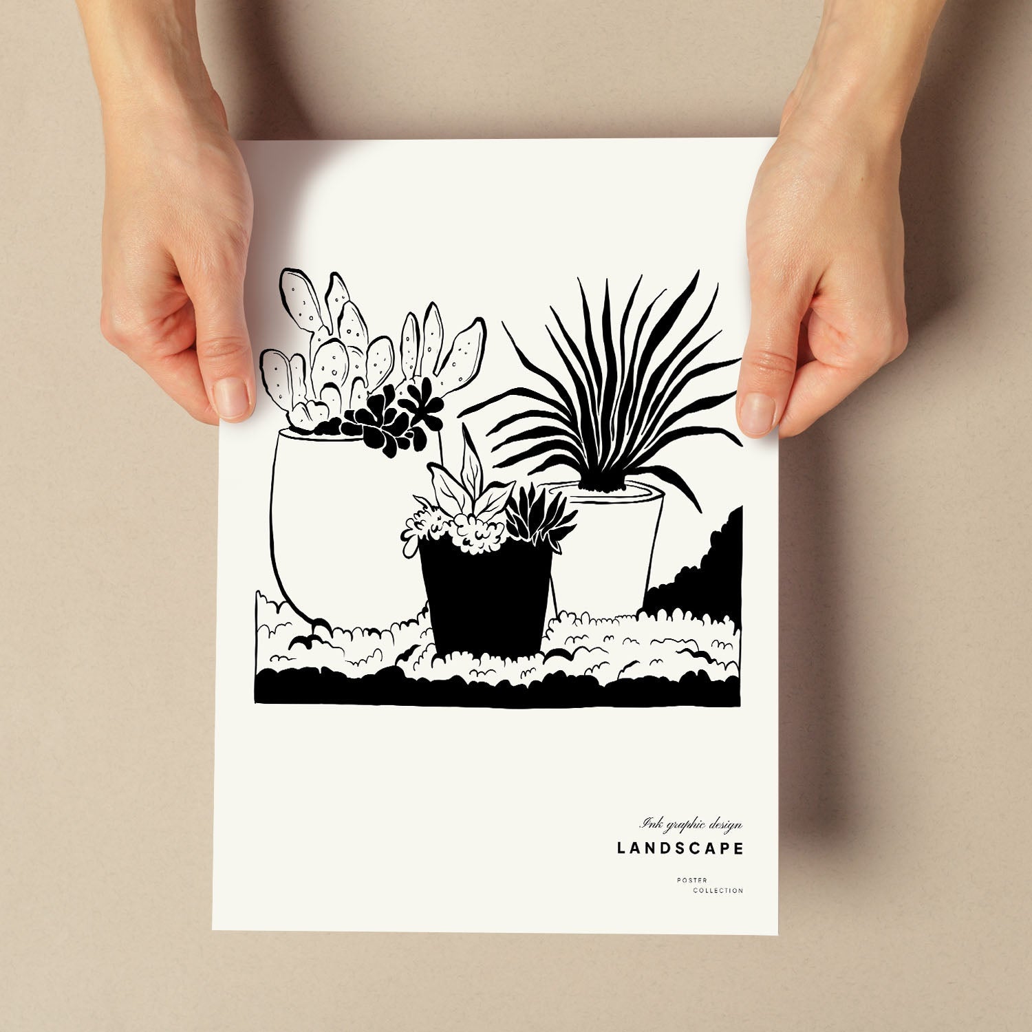 Potted Dessert Plant-Artwork-Nacnic-Nacnic Estudio SL