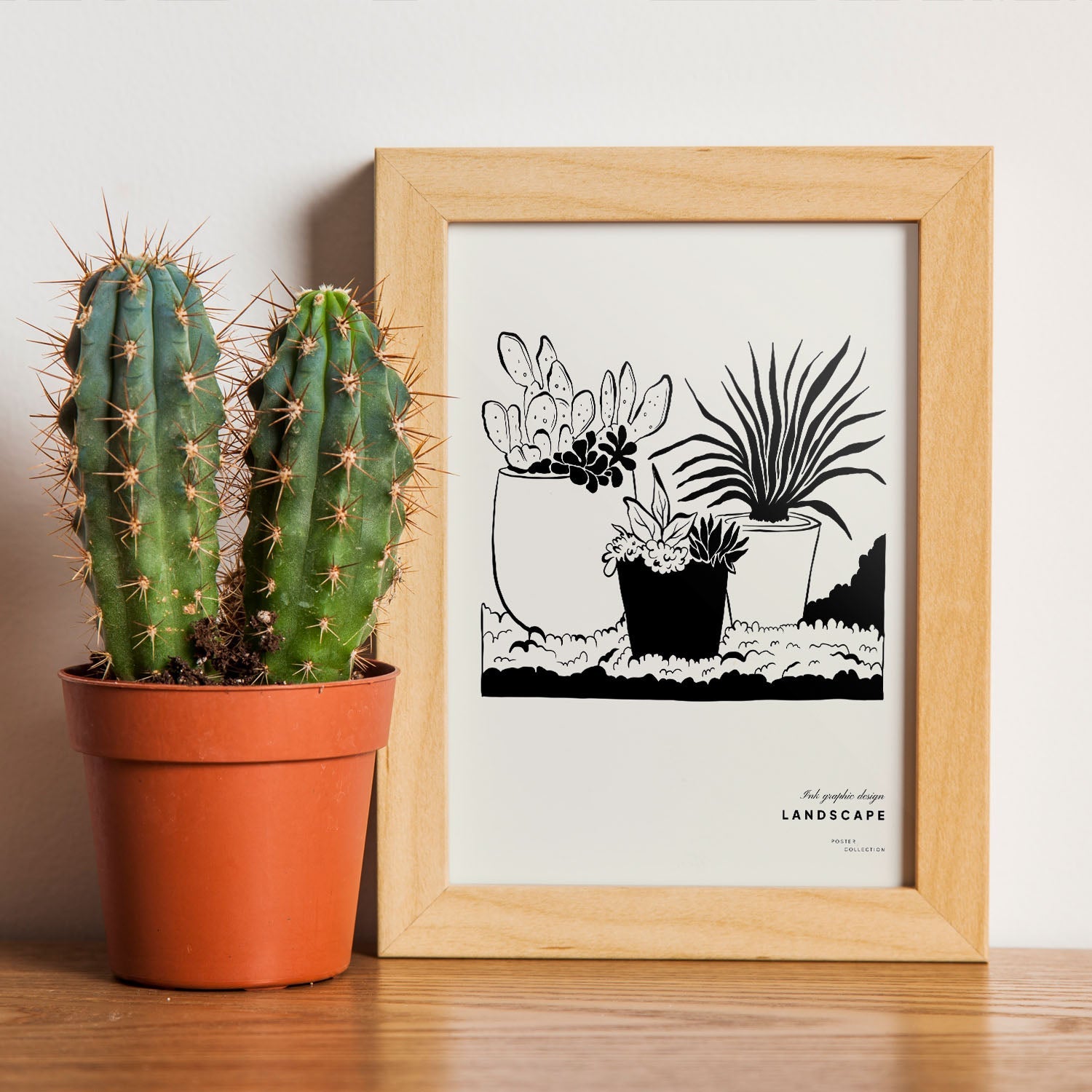 Potted Dessert Plant-Artwork-Nacnic-Nacnic Estudio SL