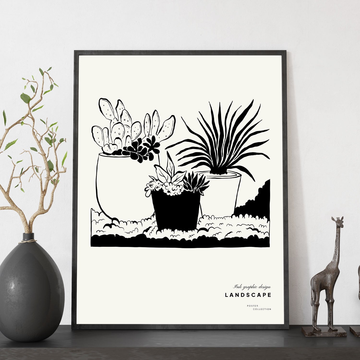 Potted Dessert Plant-Artwork-Nacnic-Nacnic Estudio SL