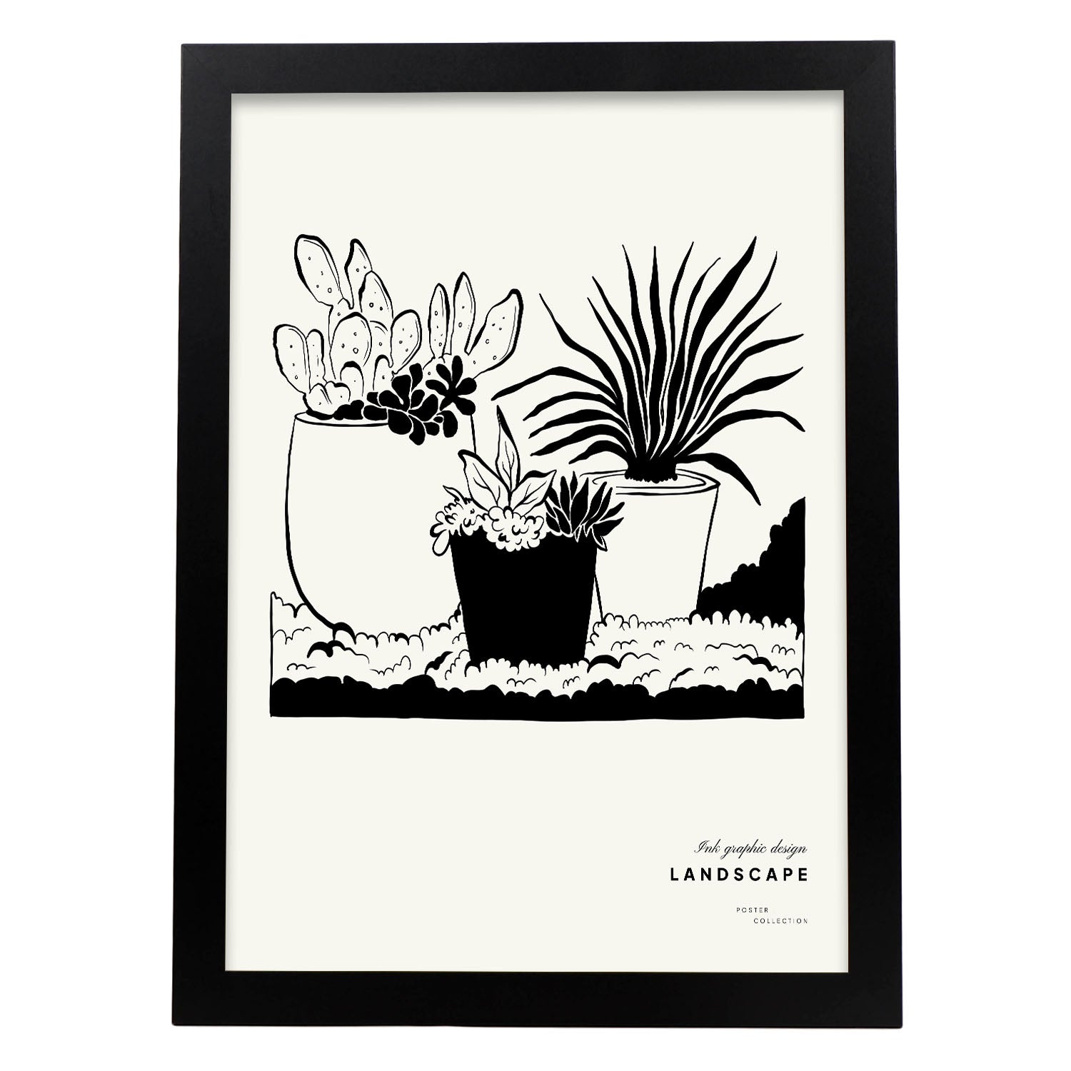 Potted Dessert Plant-Artwork-Nacnic-A3-Sin marco-Nacnic Estudio SL