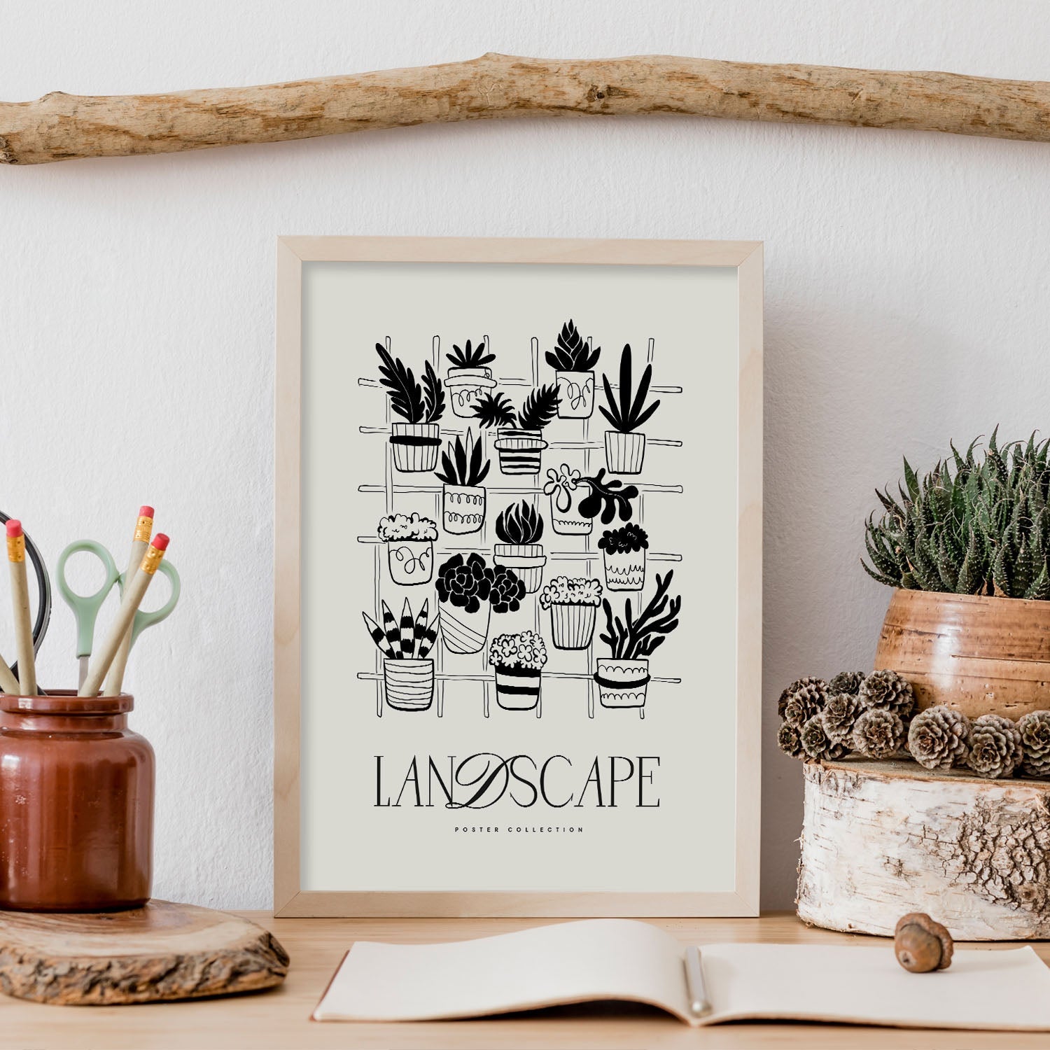 Potted Plants-Artwork-Nacnic-Nacnic Estudio SL