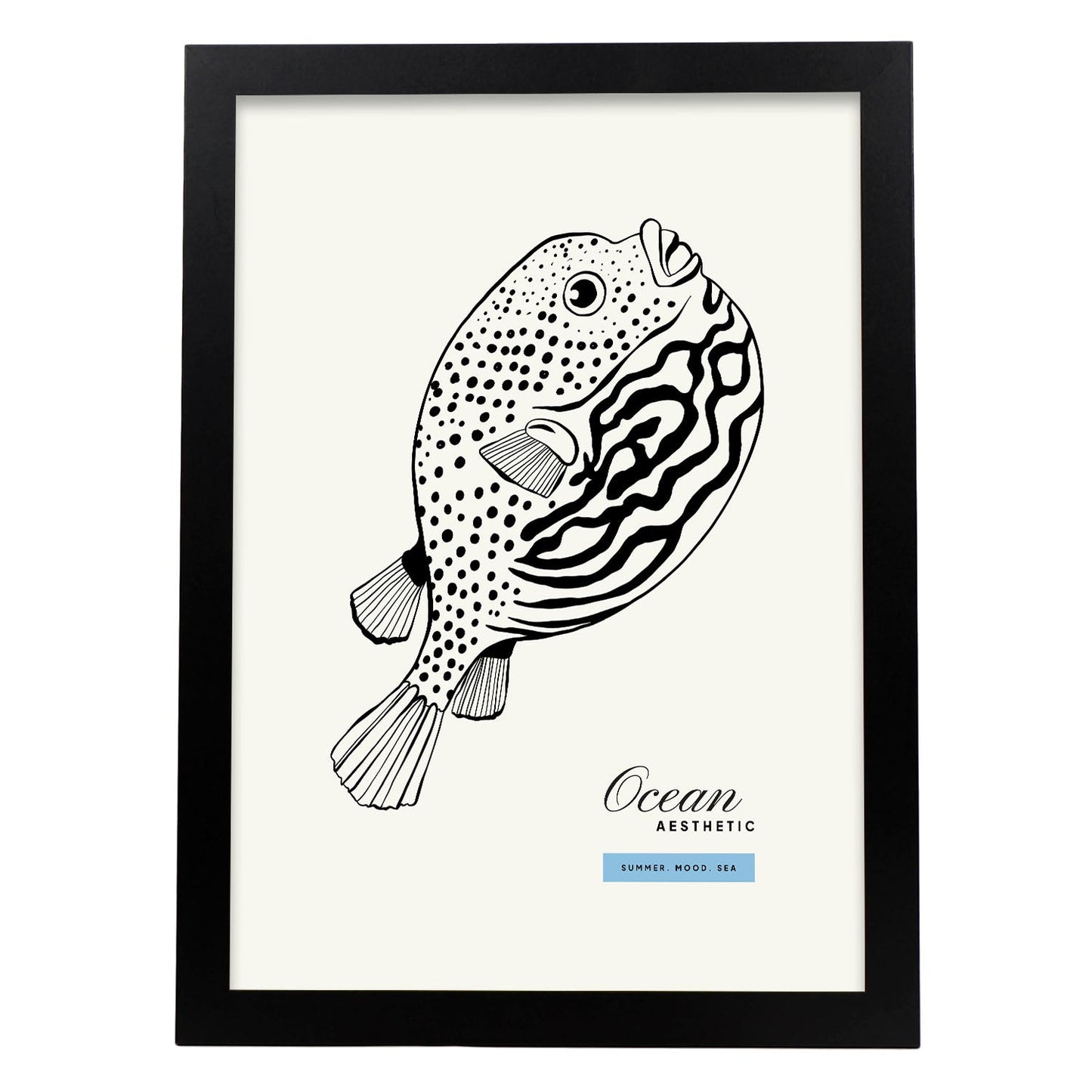Pufferfish-Artwork-Nacnic-A3-Sin marco-Nacnic Estudio SL
