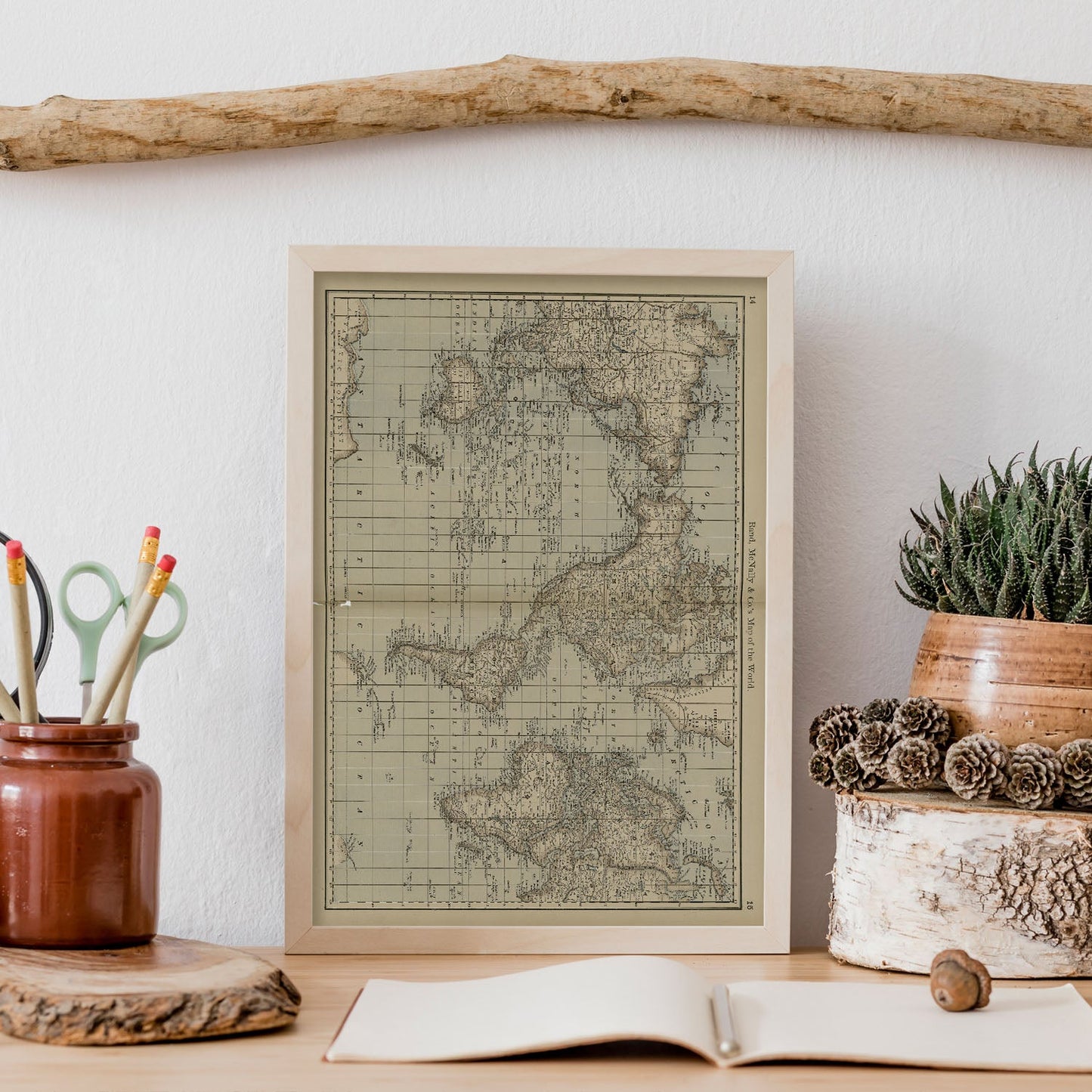Rand_McNally__Cos_Map-of-the-World-1887-Artwork-Nacnic-Nacnic Estudio SL