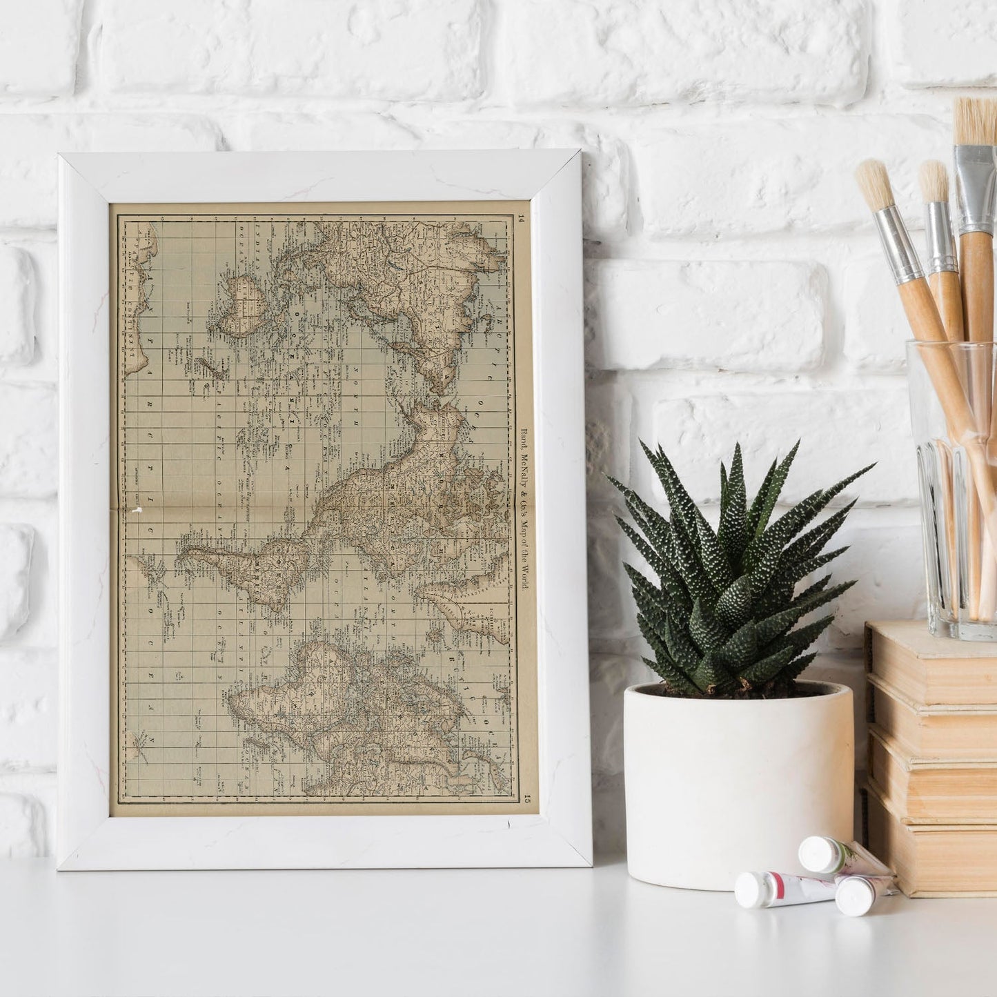 Rand_McNally__Cos_Map-of-the-World-1887-Artwork-Nacnic-Nacnic Estudio SL