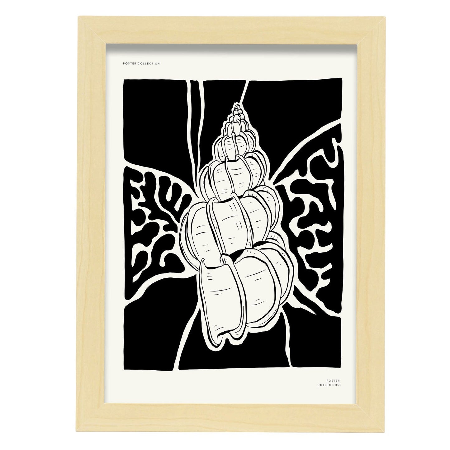 Rosy Woldsnail-Artwork-Nacnic-A4-Marco Madera clara-Nacnic Estudio SL