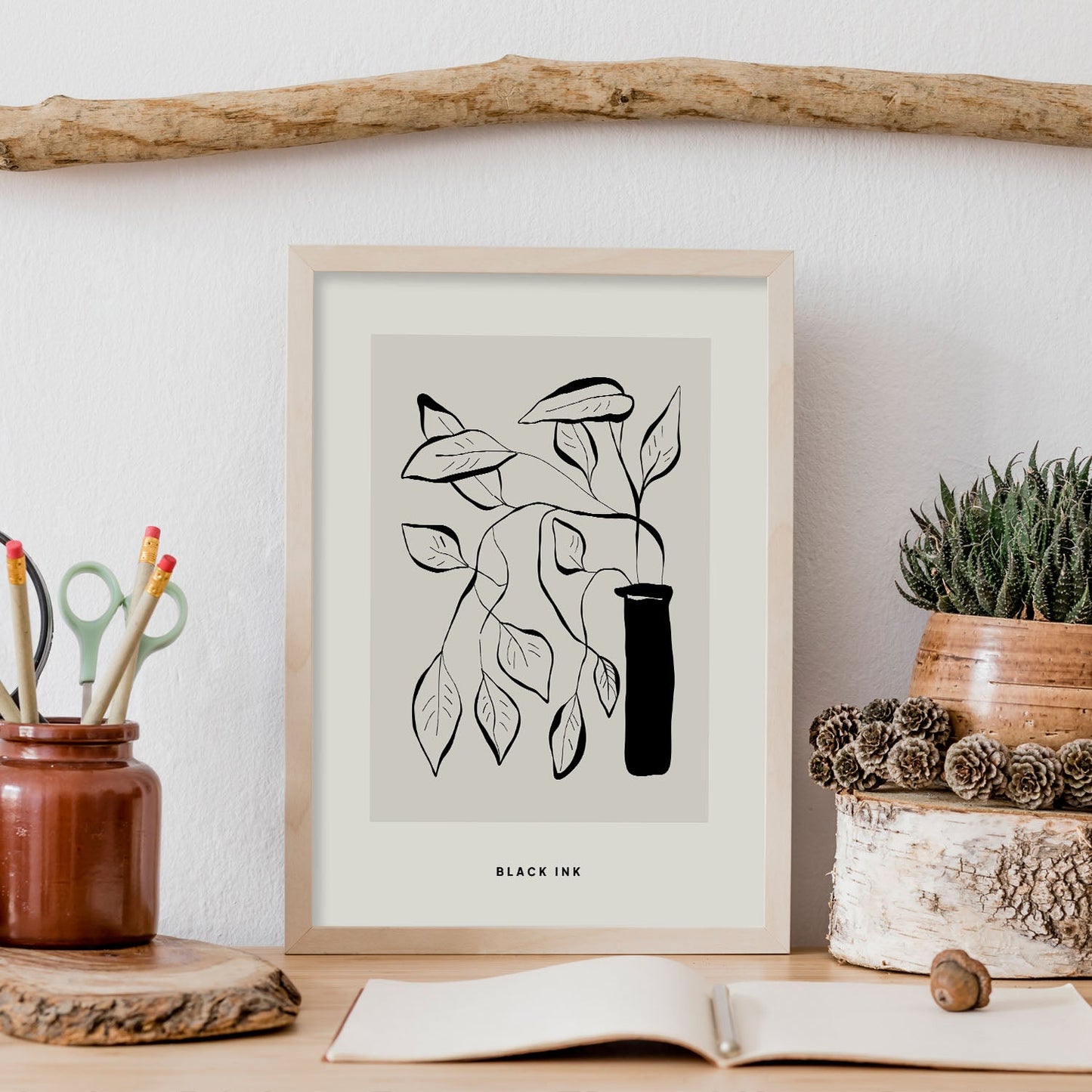 Rubber Plant-Artwork-Nacnic-Nacnic Estudio SL