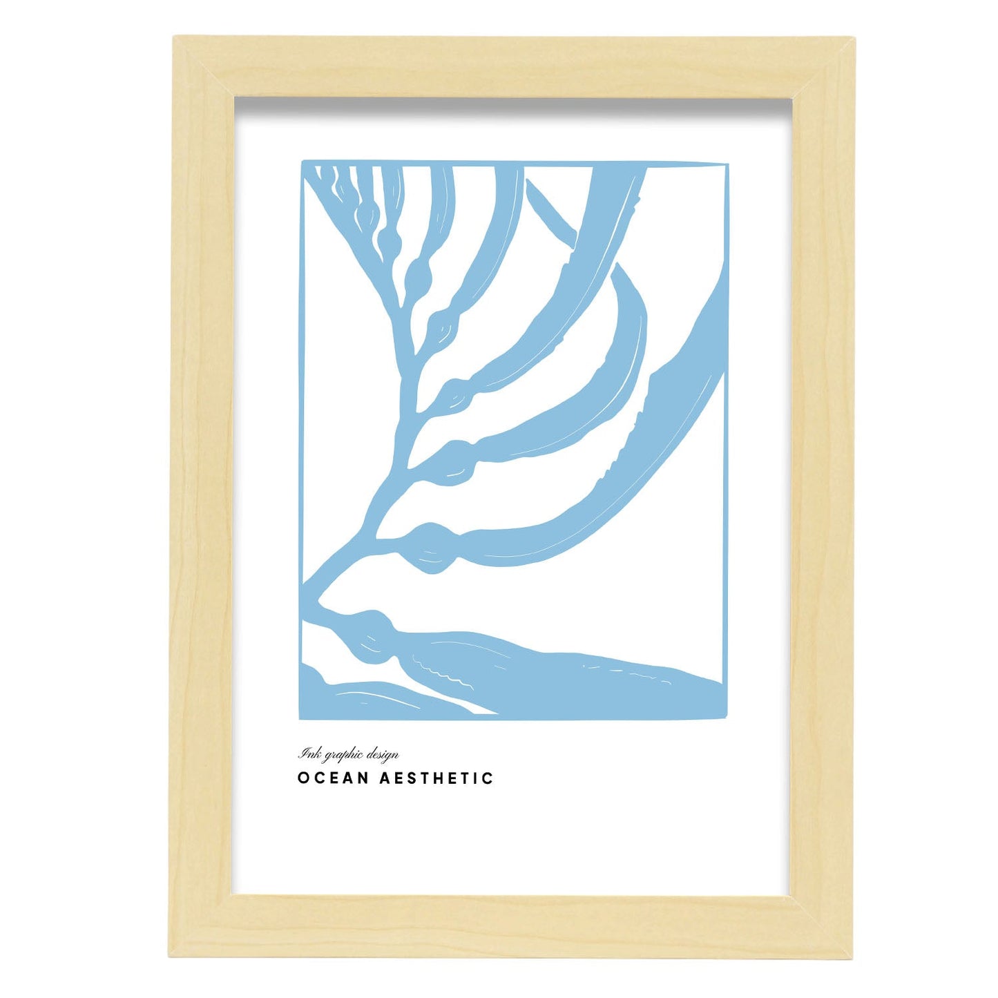 Sea Grapes-Artwork-Nacnic-A4-Marco Madera clara-Nacnic Estudio SL