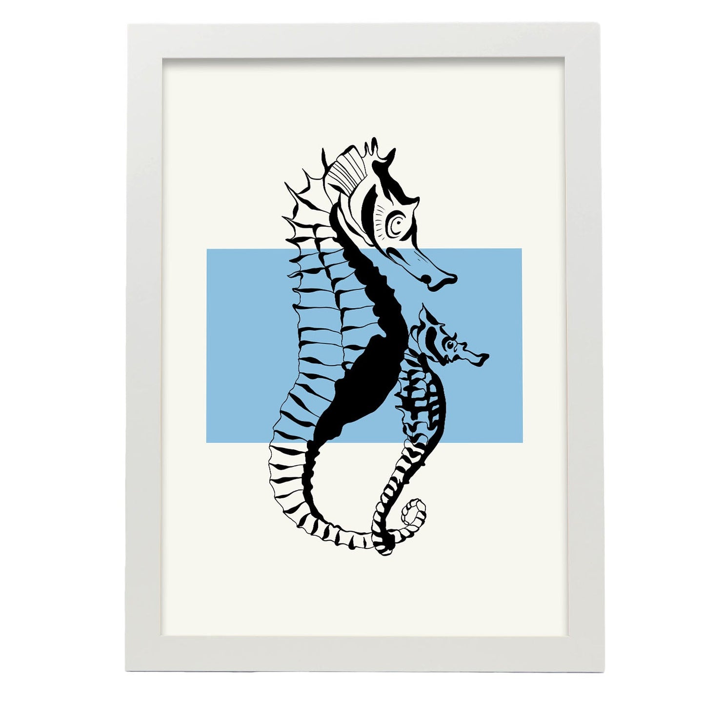 Seahorses-Artwork-Nacnic-A3-Marco Blanco-Nacnic Estudio SL