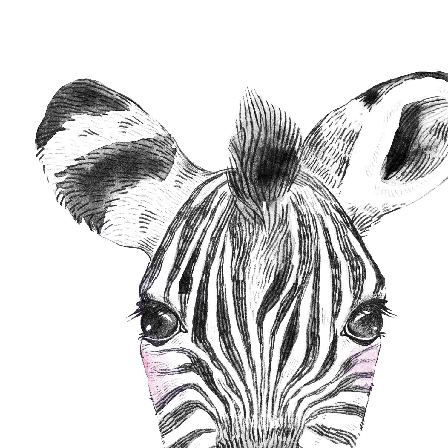 Set 6 posters animales bebes con chicle. Ciervo Elefante Zorro Oso Perro Cerdo.-Artwork-Nacnic-Nacnic Estudio SL