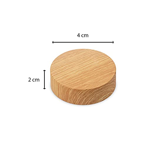 Set de 2 Colgadores Magnéticos de Pared en Madera Oscura