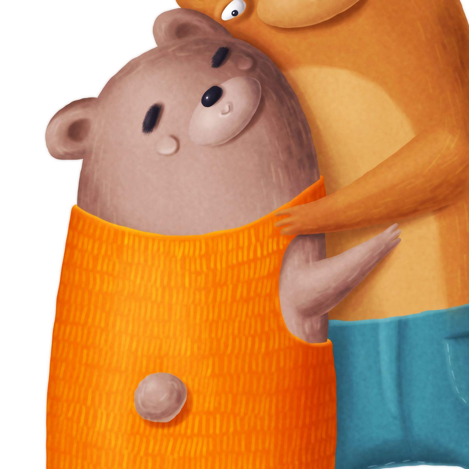 Set de 2 láminas de animales osos enamorados ,en .-Artwork-Nacnic-Nacnic Estudio SL
