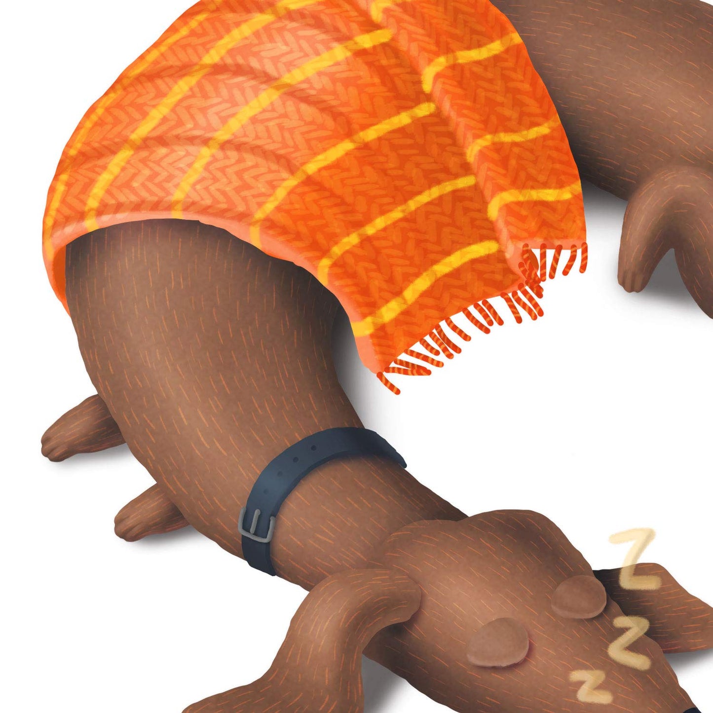 Set de 2 láminas de perros con manta ,en ,-Artwork-Nacnic-Nacnic Estudio SL