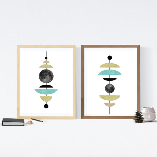 Set de 2 láminas para enmarcar CONEXION ASTRAL. Posters estilo nórdico para dar un toque personal a tu hogar.-Artwork-Nacnic-Nacnic Estudio SL