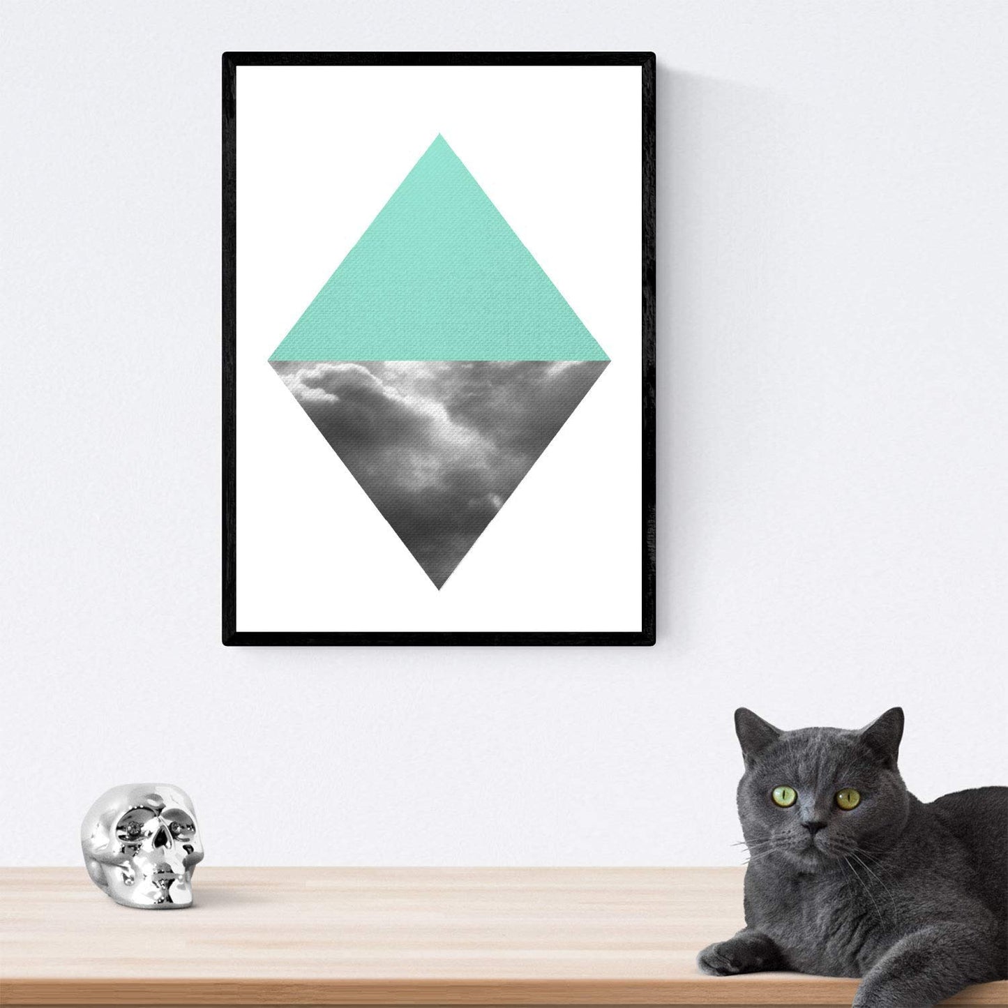 Set de 2 láminas para enmarcar REFLEJO . Posters estilo nórdico con imágenes reflejadas. Láminas con imágenes geometricas en estilo escandinavo-Artwork-Nacnic-Nacnic Estudio SL
