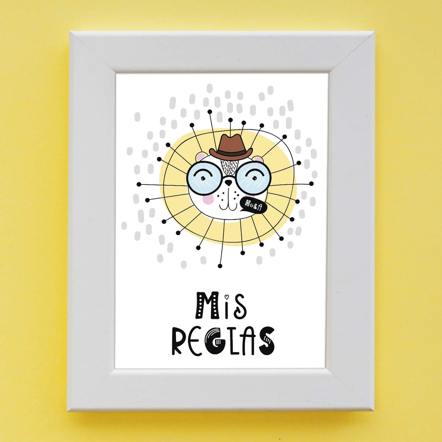 Set de 3 posters para niños y habitacion infantil estilo nordico Mis Reglas-Artwork-Nacnic-Nacnic Estudio SL
