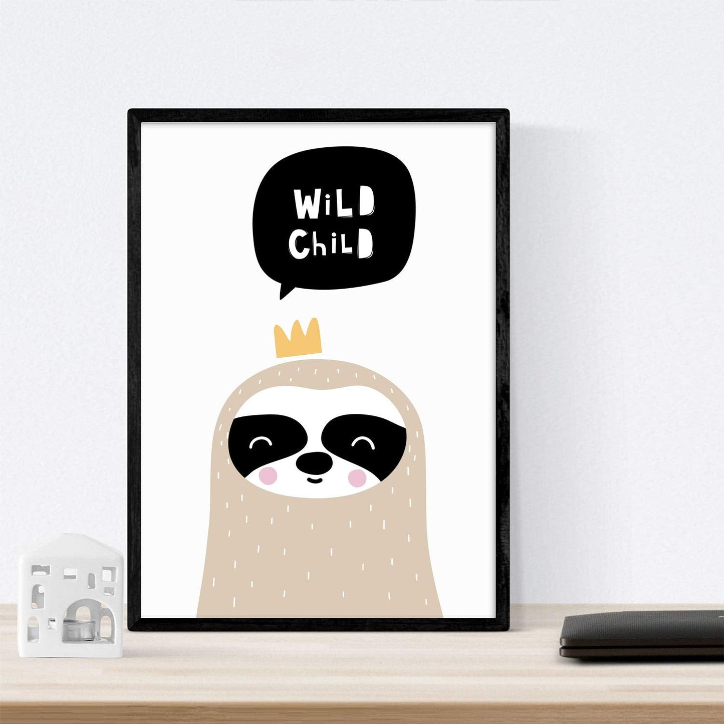 Set de 4 láminas "Ballena, pingüino, foca y oso polar". Posters de animales.-Artwork-Nacnic-Nacnic Estudio SL