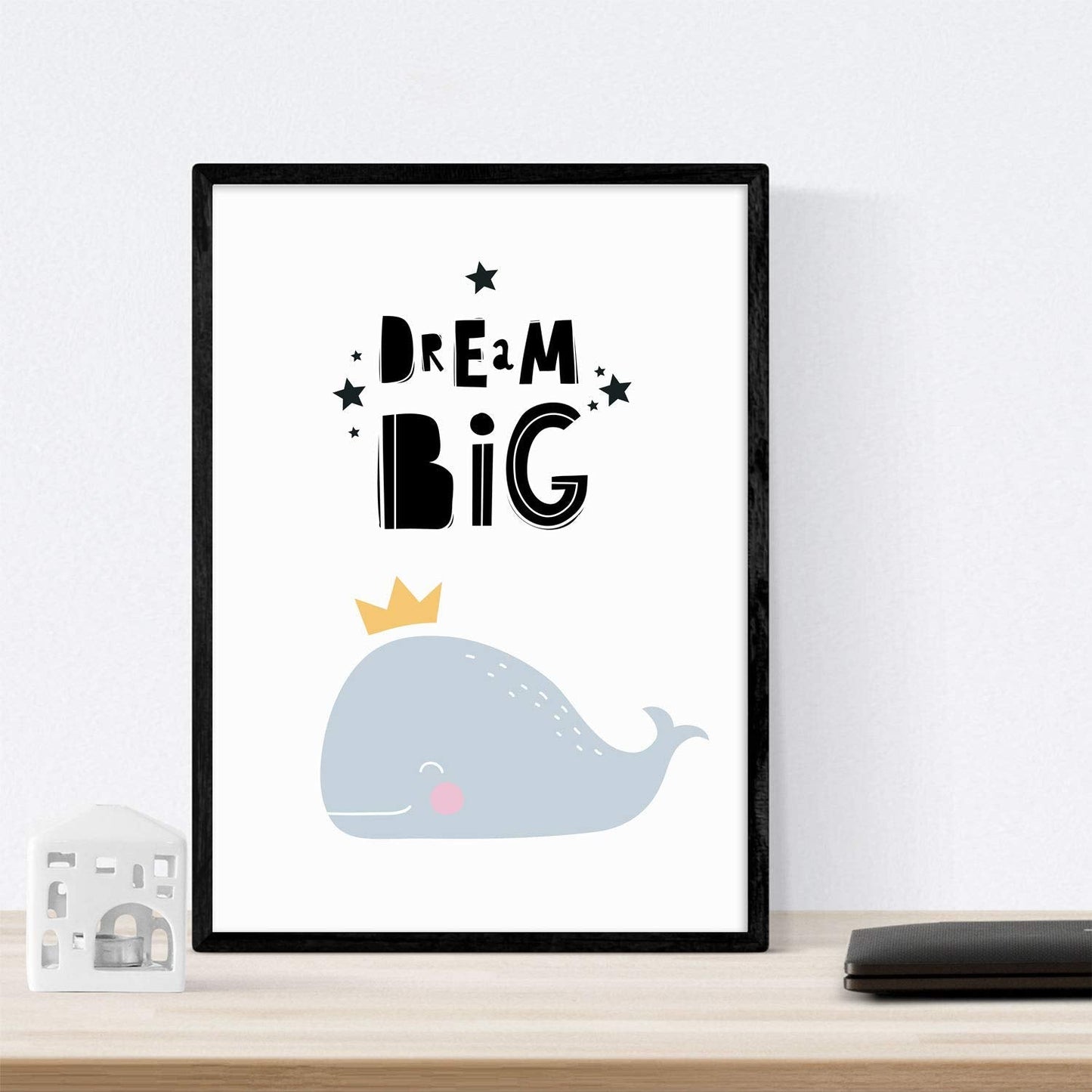 Set de 4 láminas "Ballena, pingüino, foca y oso polar". Posters de animales.-Artwork-Nacnic-Nacnic Estudio SL
