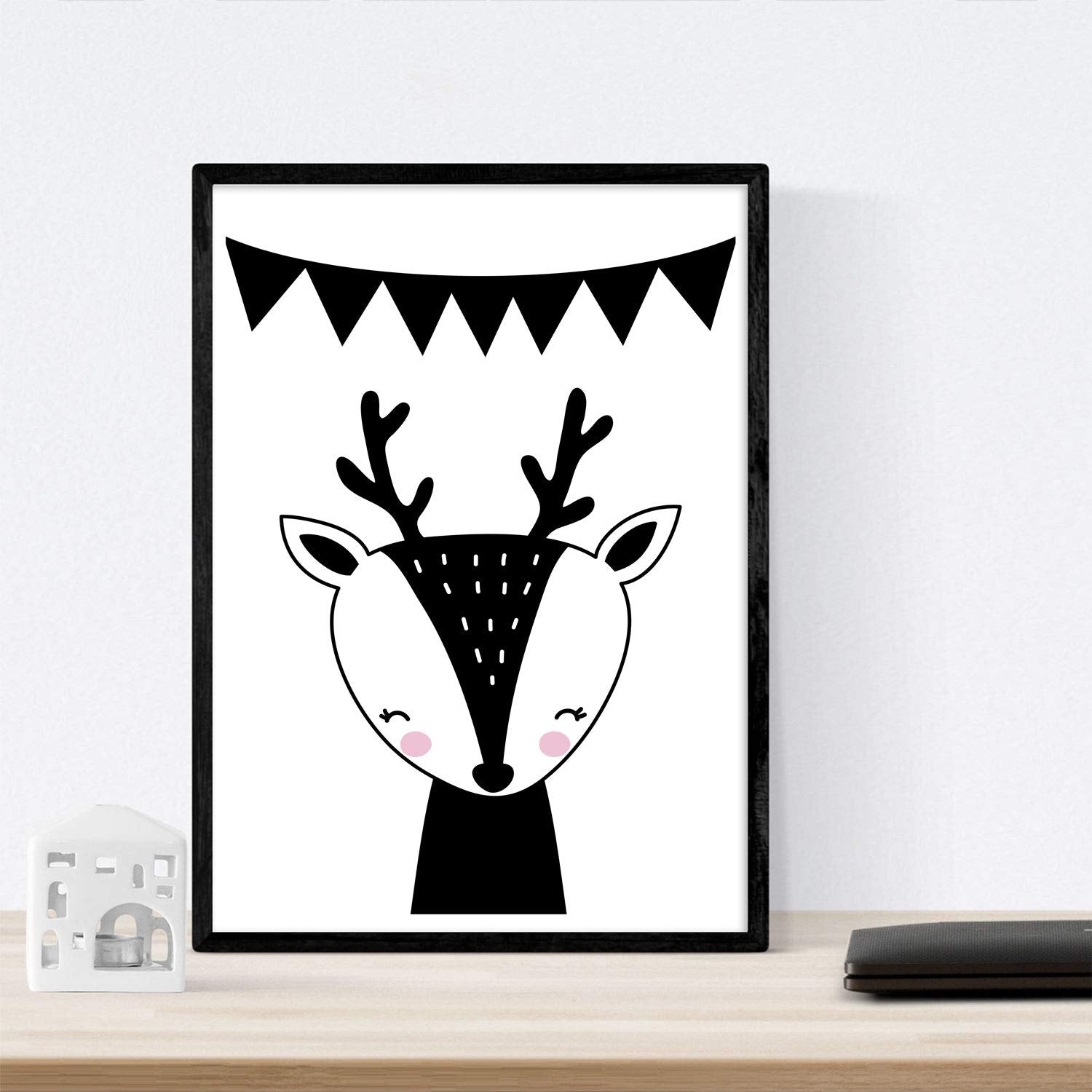 Set de 4 láminas "Be brave" . Posters de animales.-Artwork-Nacnic-Nacnic Estudio SL