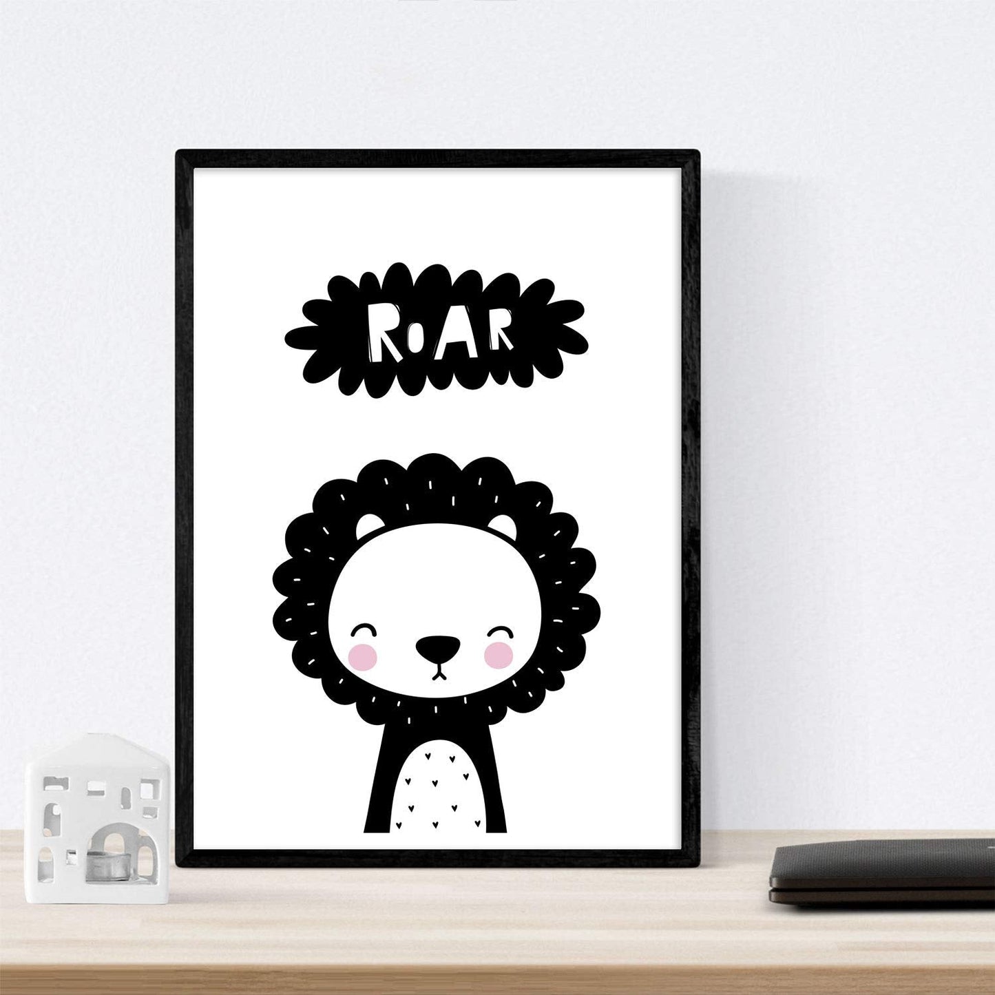Set de 4 láminas "Be brave" . Posters de animales.-Artwork-Nacnic-Nacnic Estudio SL