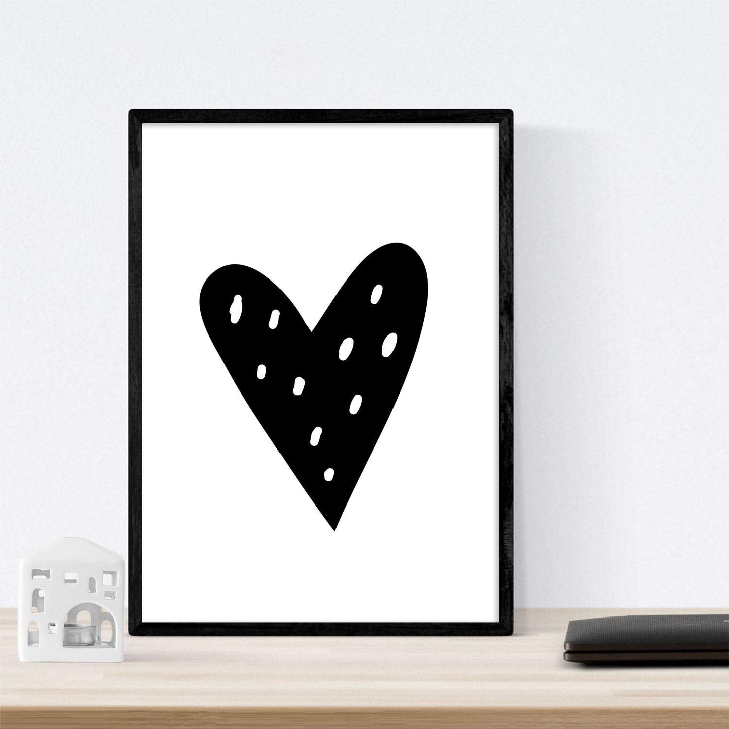 Set de 4 láminas "Cactus y corazon". Posters de animales.-Artwork-Nacnic-Nacnic Estudio SL