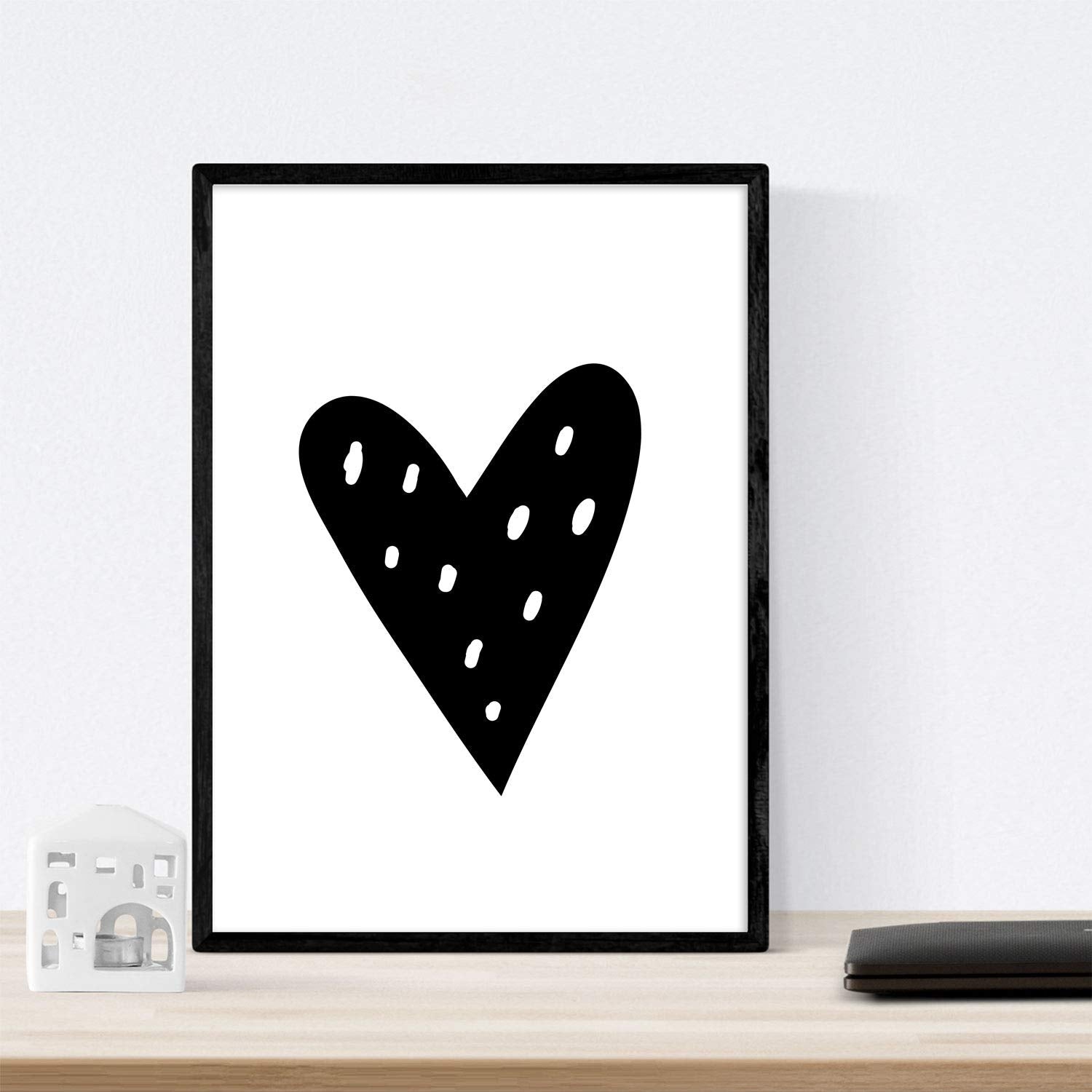 Set de 4 láminas "Cactus y corazon". Posters de animales.-Artwork-Nacnic-Nacnic Estudio SL