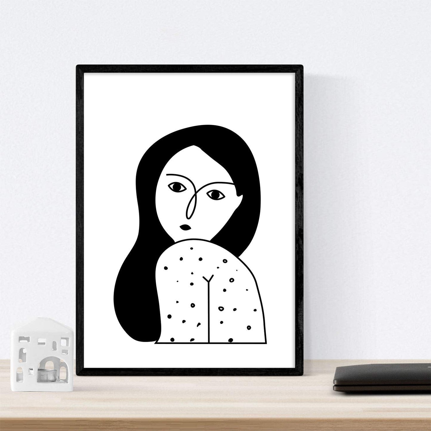 Set de 4 láminas Cuatro Mujeres Collage. Posters con Dibujos de Mujeres.-Artwork-Nacnic-Nacnic Estudio SL