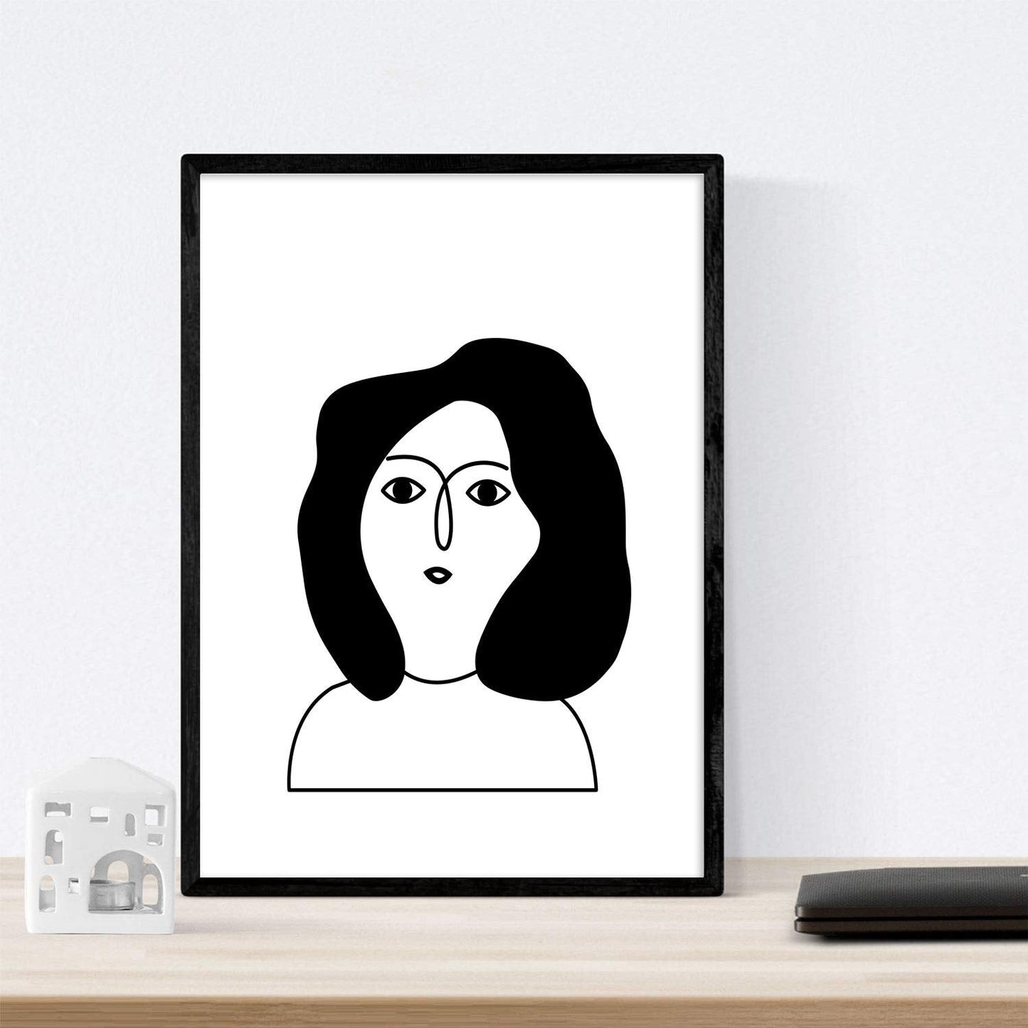 Set de 4 láminas Cuatro Mujeres Collage. Posters con Dibujos de Mujeres.-Artwork-Nacnic-Nacnic Estudio SL