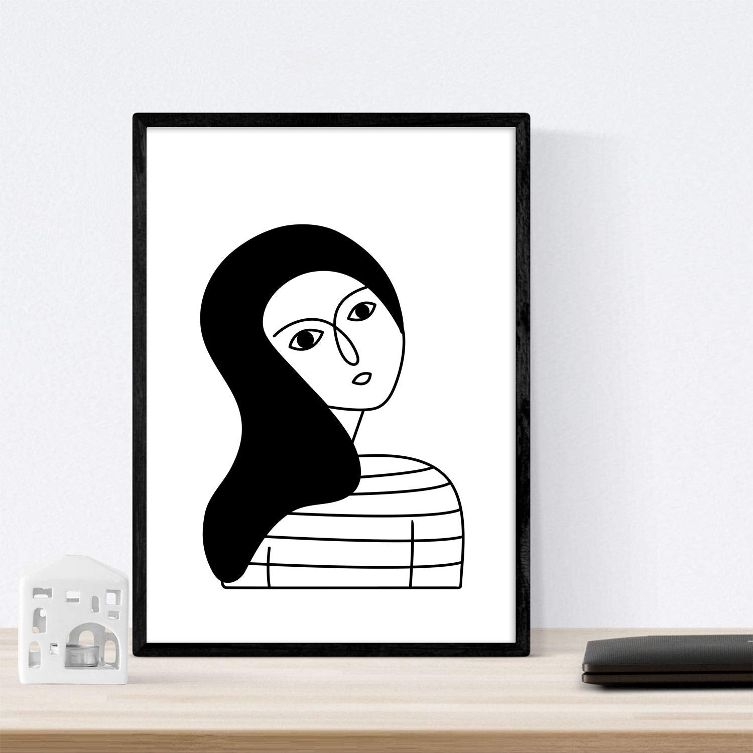 Set de 4 láminas Cuatro Mujeres. Posters con Dibujos de Mujeres.-Artwork-Nacnic-Nacnic Estudio SL