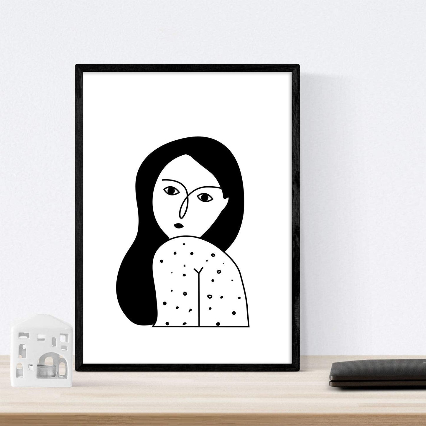 Set de 4 láminas Cuatro Mujeres. Posters con Dibujos de Mujeres.-Artwork-Nacnic-Nacnic Estudio SL