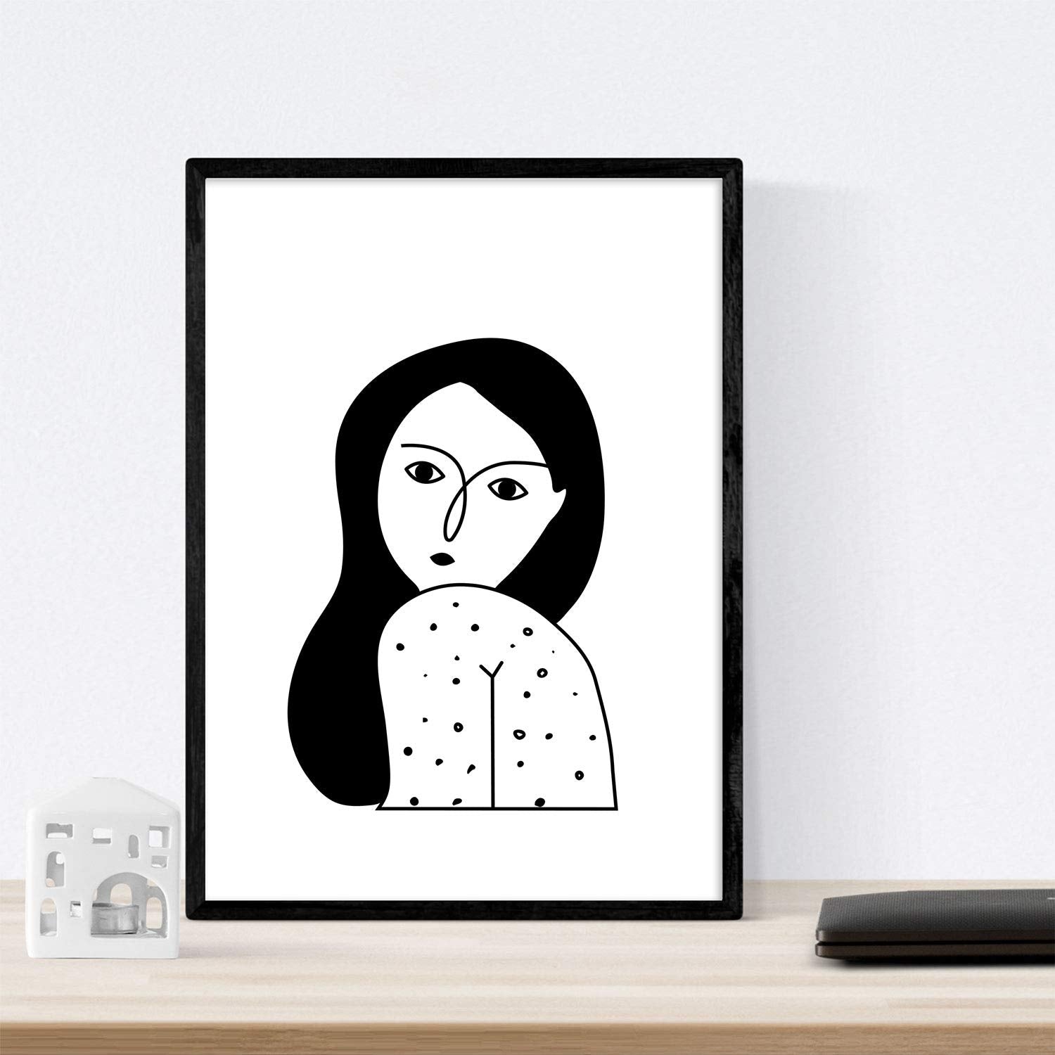 Set de 4 láminas Cuatro Mujeres. Posters con Dibujos de Mujeres.-Artwork-Nacnic-Nacnic Estudio SL