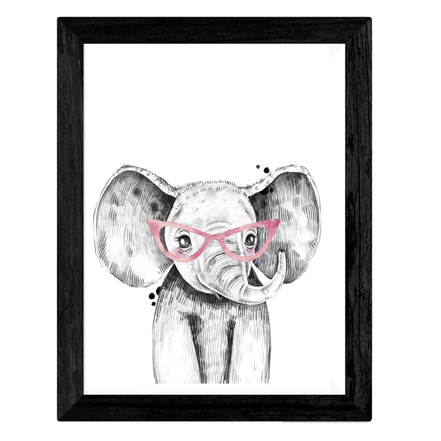 Set de 4 láminas de Animales Infantiles Adultos, en , Poster papel 250 gr.-Artwork-Nacnic-Nacnic Estudio SL