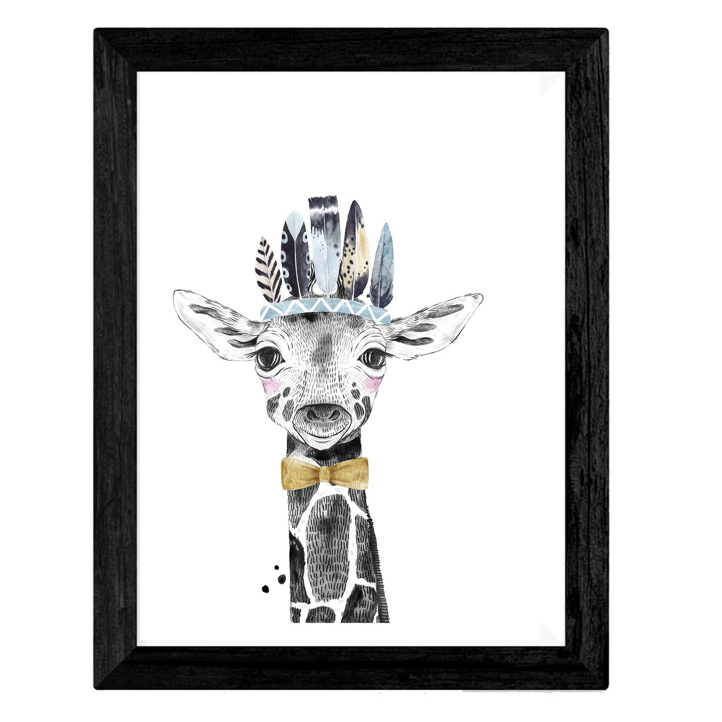 Set de 4 láminas de Animales Infantiles De Fiesta, en , Poster papel 250 gr.-Artwork-Nacnic-Nacnic Estudio SL