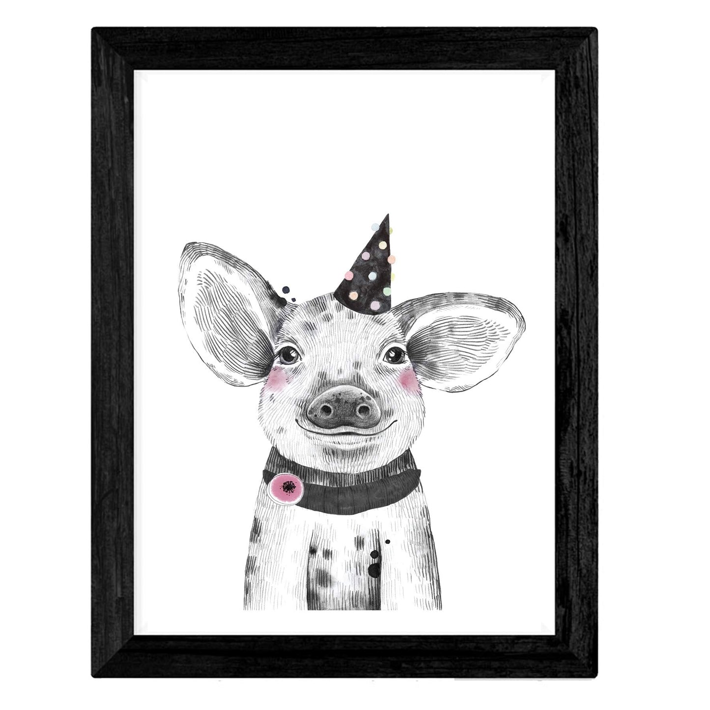Set de 4 láminas de Animales Infantiles Divertidos Con Pajarita, en .-Artwork-Nacnic-Nacnic Estudio SL