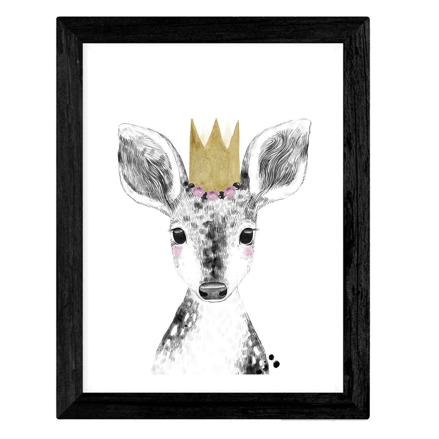 Set de 4 láminas de Animales Infantiles Tonos Amarillos. ,-Artwork-Nacnic-Nacnic Estudio SL