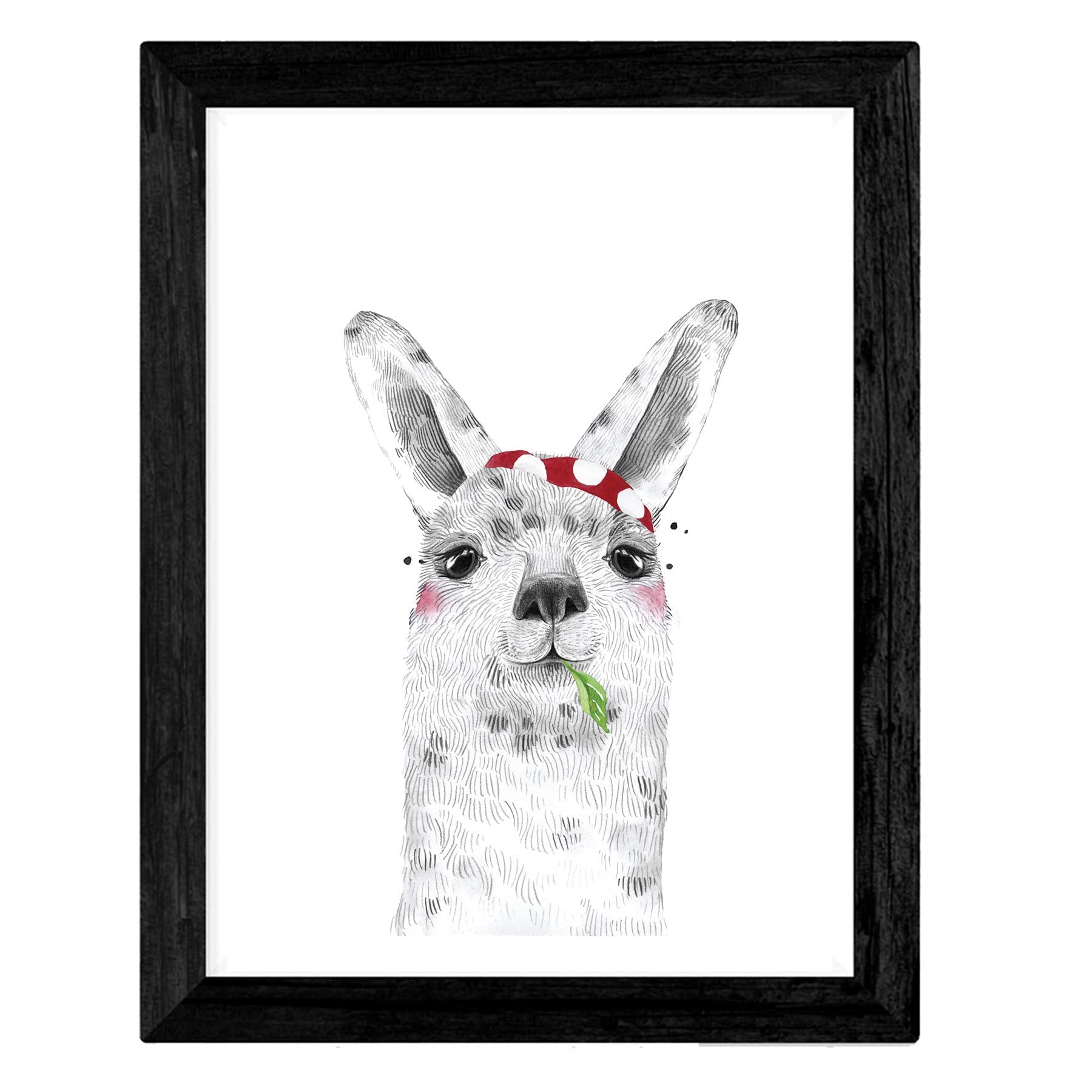 Set de 4 láminas de Animales Infantiles Tonos Rojos, en .-Artwork-Nacnic-Nacnic Estudio SL
