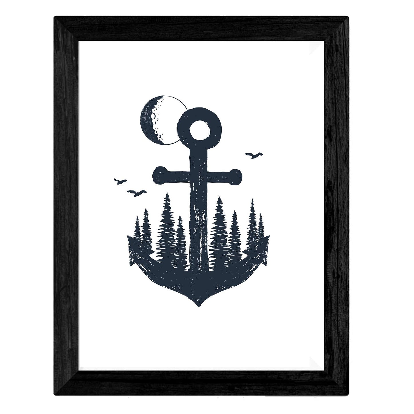 Set de 4 láminas de Bosque Pajaros, en .-Artwork-Nacnic-Nacnic Estudio SL