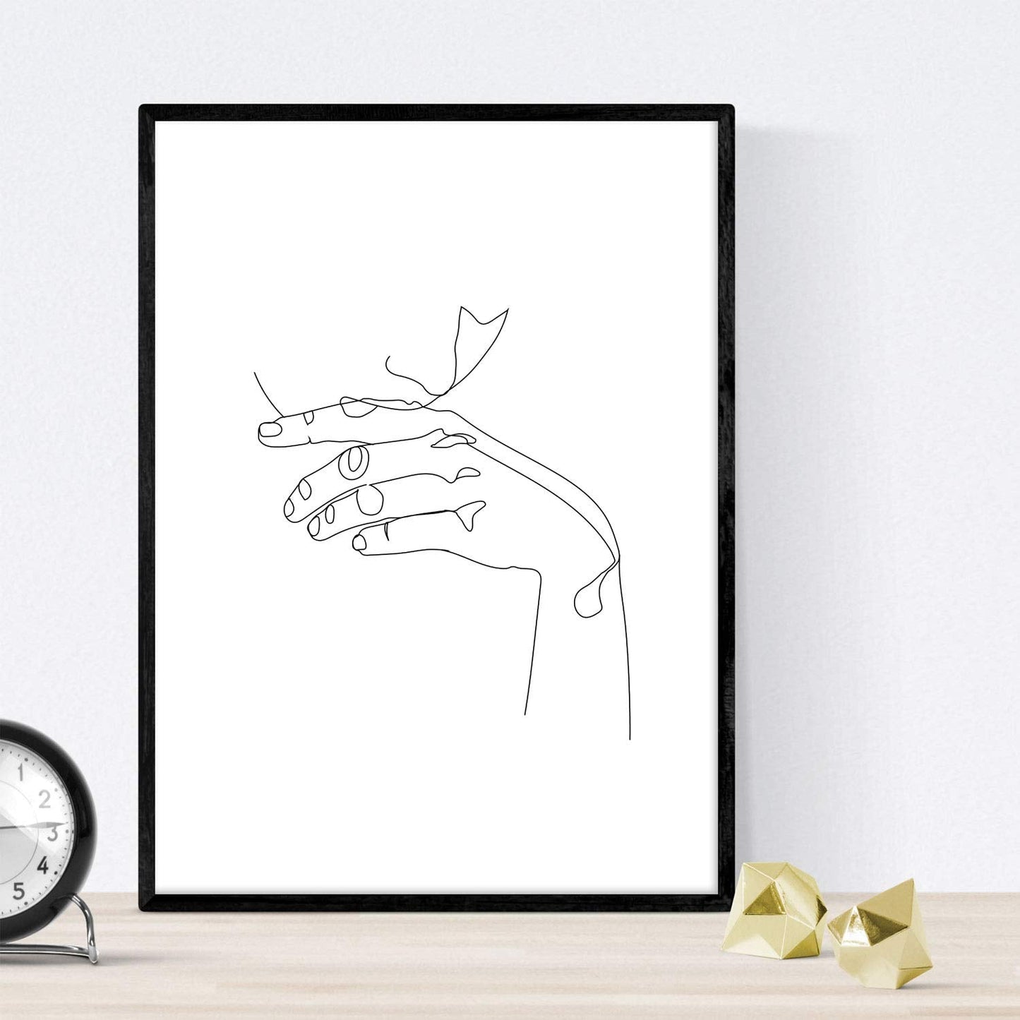Set de 4 laminas de dibujos y bocetos a una linea. Mujeres. Poster nordico de rostros, desnudos, cuerpos al natural.-Artwork-Nacnic-Nacnic Estudio SL