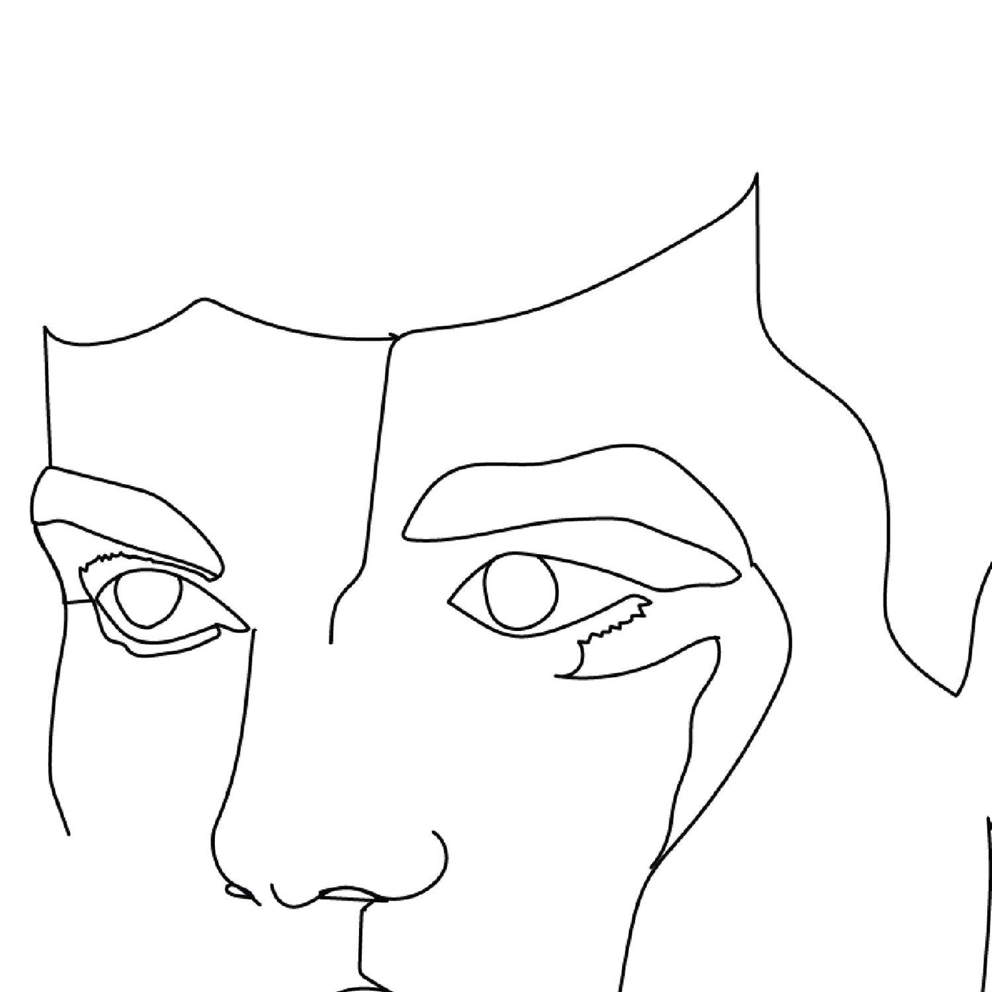 Set de 4 laminas de dibujos y bocetos a una linea. Rostros hombre 2. Poster nordico de rostros, desnudos, cuerpos al natural.-Artwork-Nacnic-Nacnic Estudio SL