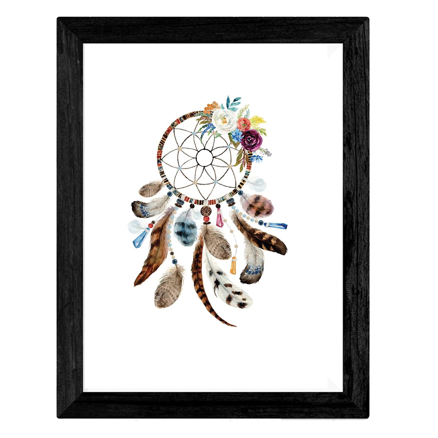 Set de 4 láminas de Plumas, en , Poster papel 250 gr.-Artwork-Nacnic-Nacnic Estudio SL