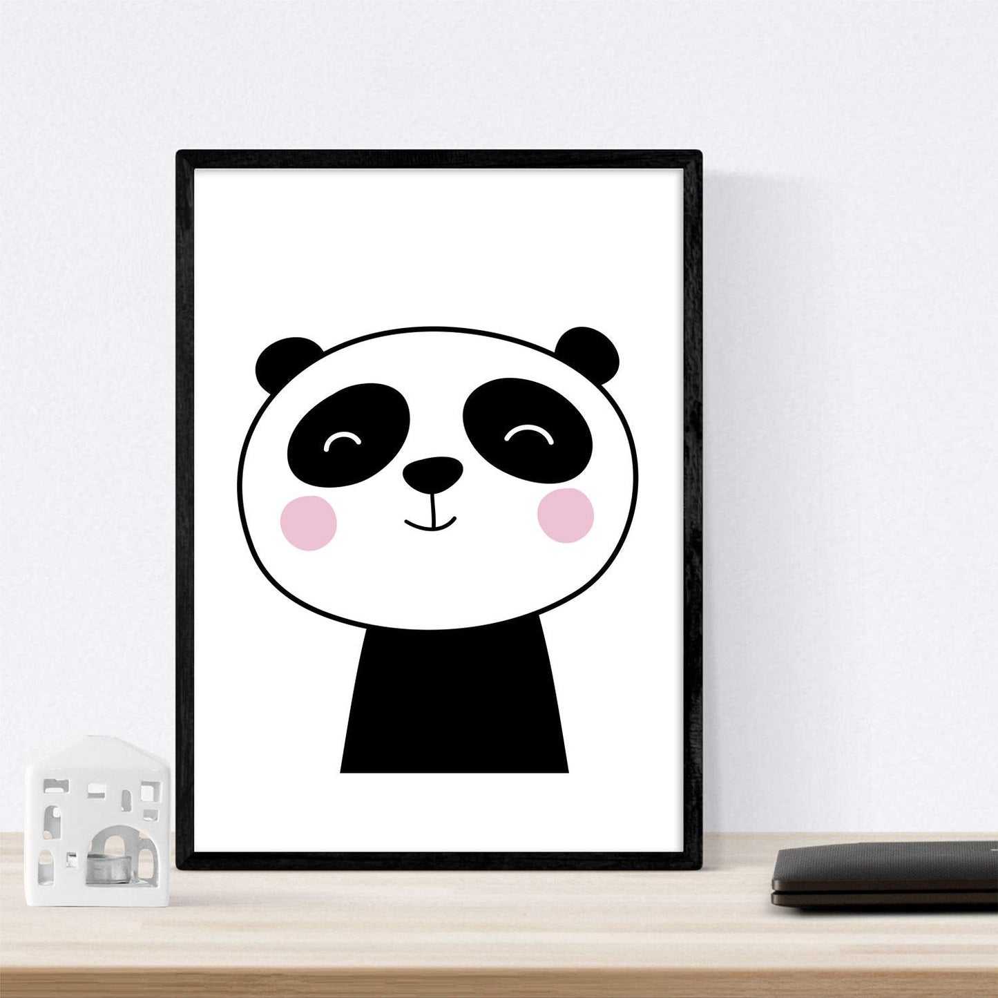 Set de 4 láminas "Gato y oso". Posters de animales.-Artwork-Nacnic-Nacnic Estudio SL